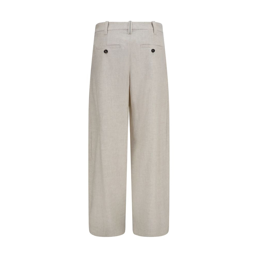Brunello Cucinelli Beige Wool Oves Aries Dress Pants Brunello Cucinelli
