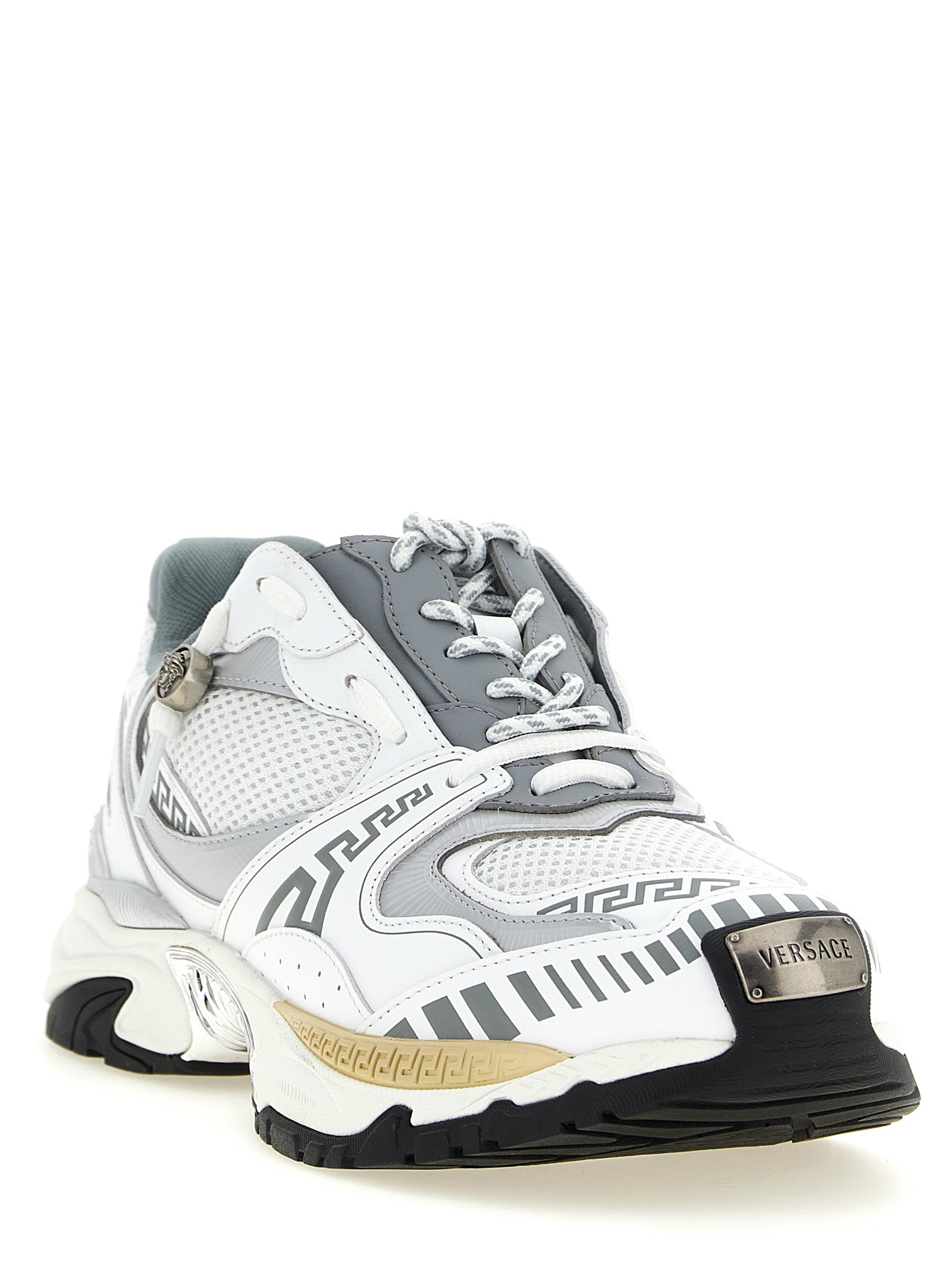 Versace Multicolor Calfskin Chunky Sneakers Versace