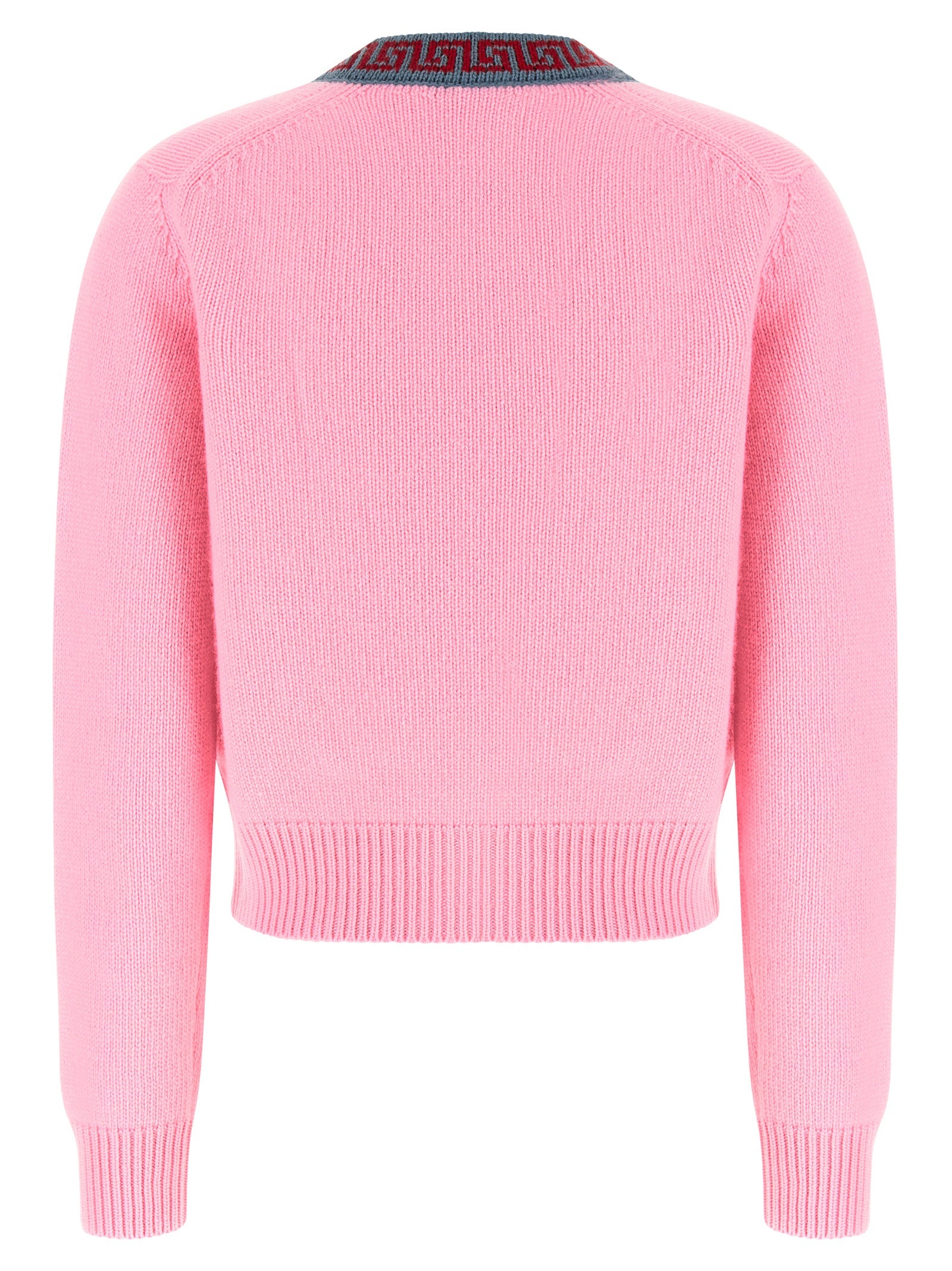 Versace Multicolor Virgin Wool Cardigan Versace
