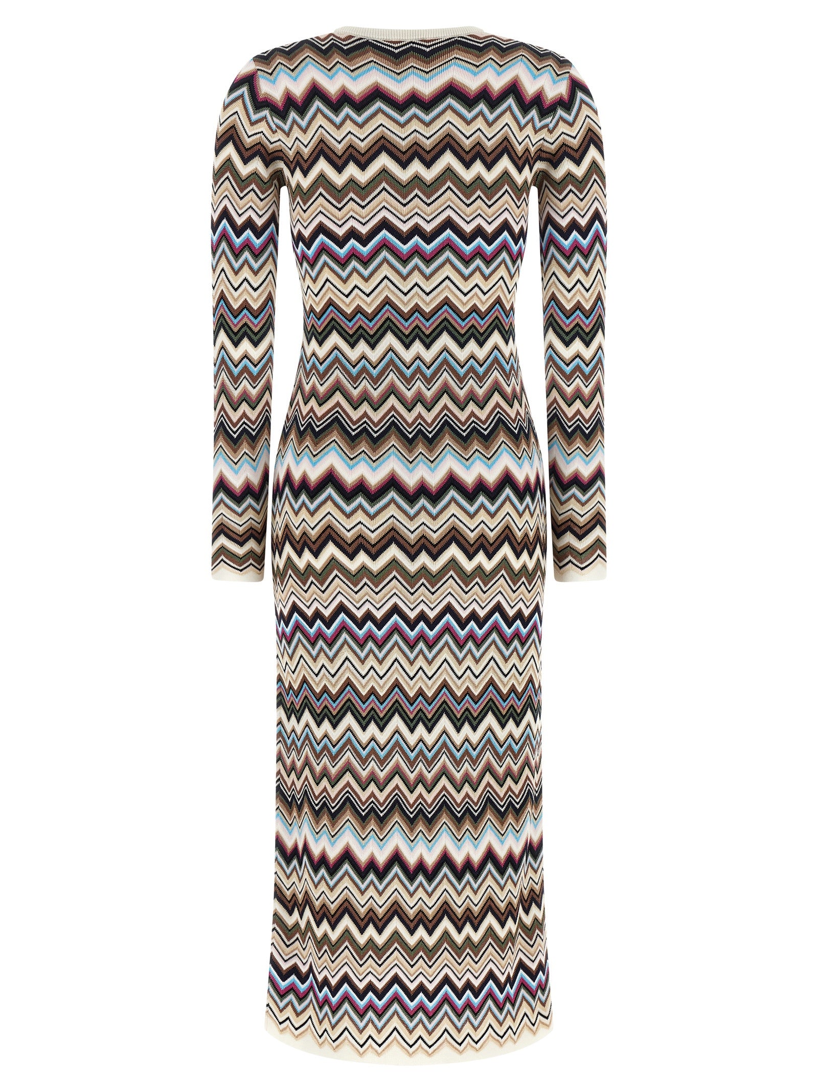 Missoni Multicolor Viscose Midi Dress Missoni