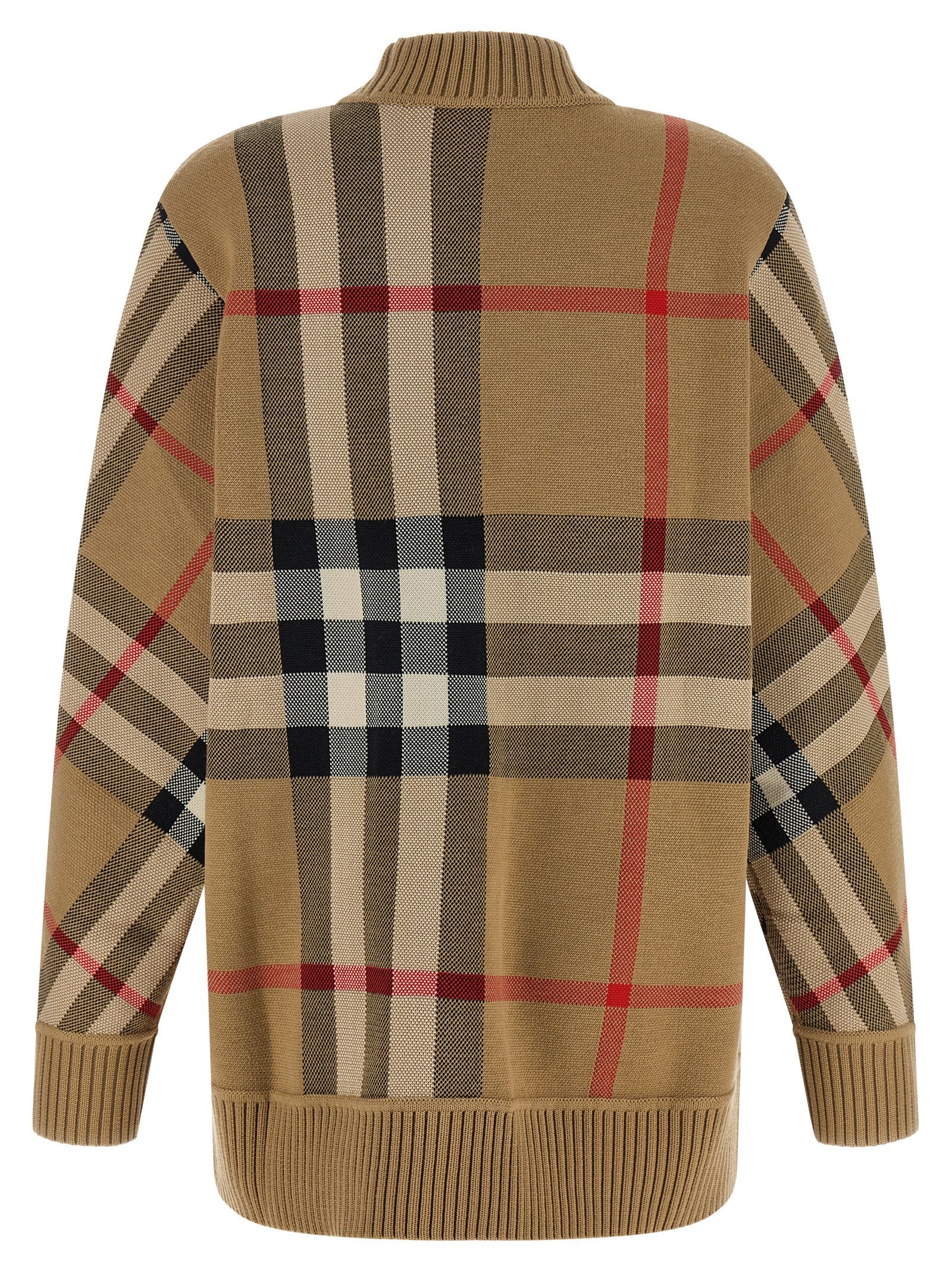 Burberry Beige Polyester Cardigan Burberry