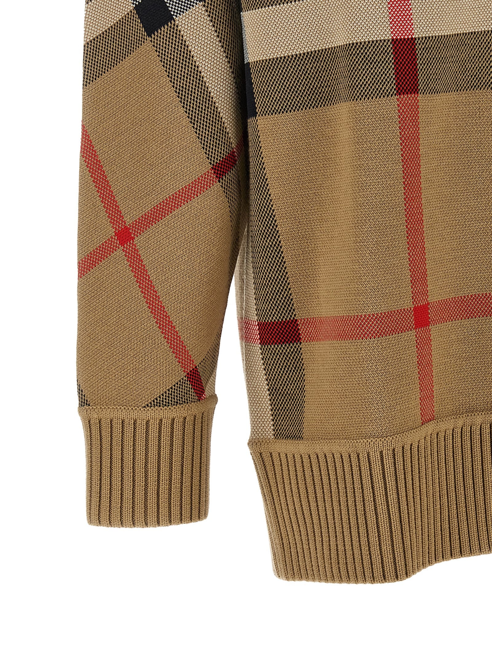 Burberry Beige Polyester Cardigan Burberry