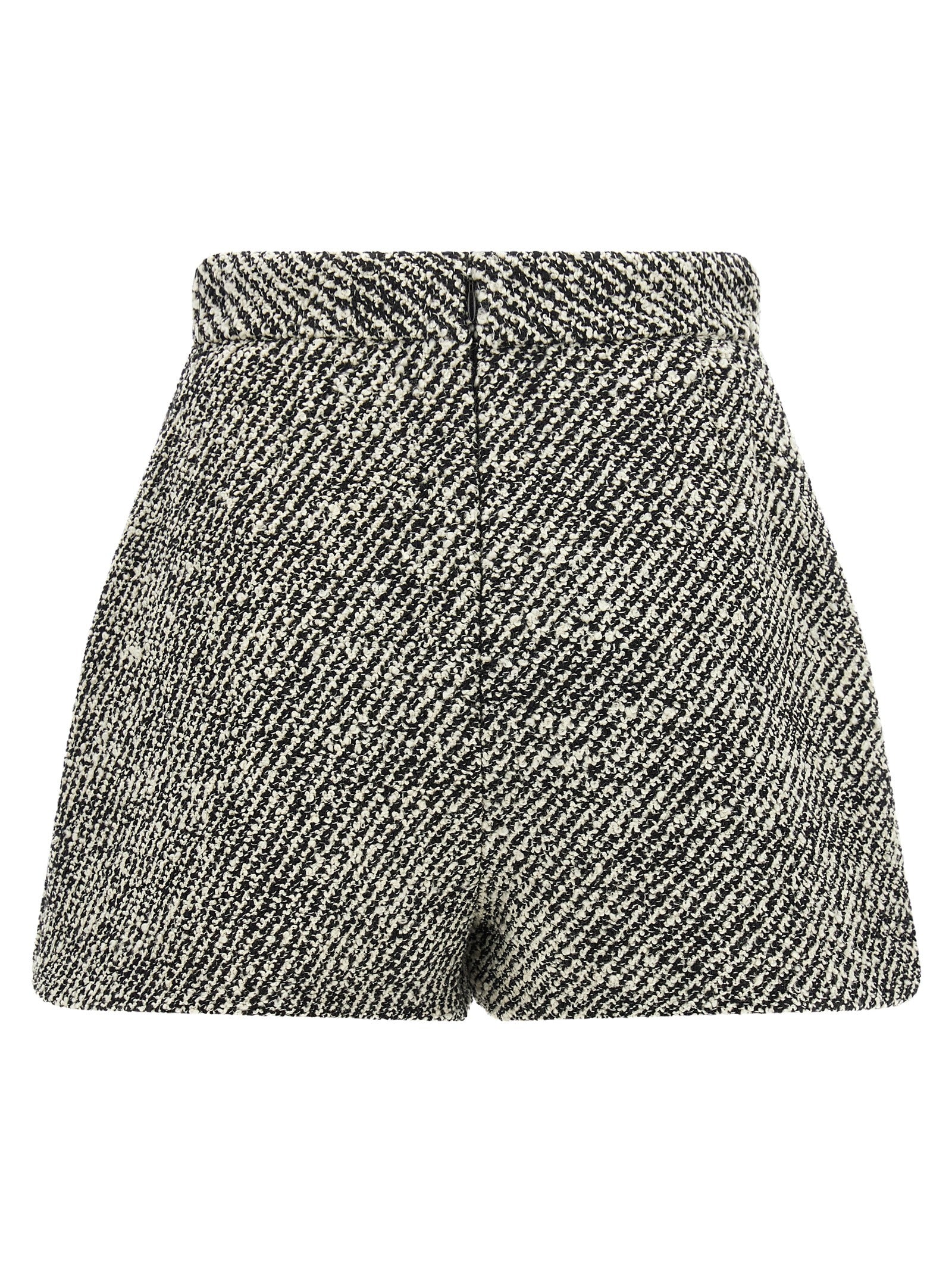 Versace Bicolor Virgin Wool Bermuda Shorts Versace