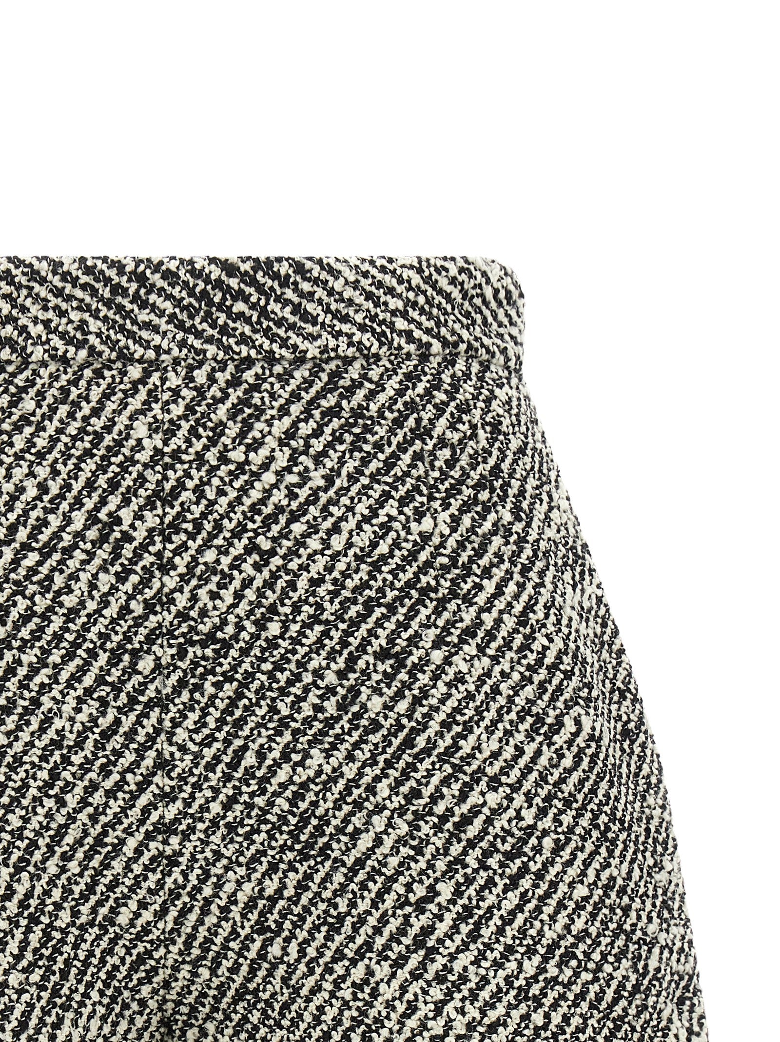 Versace Bicolor Virgin Wool Bermuda Shorts Versace