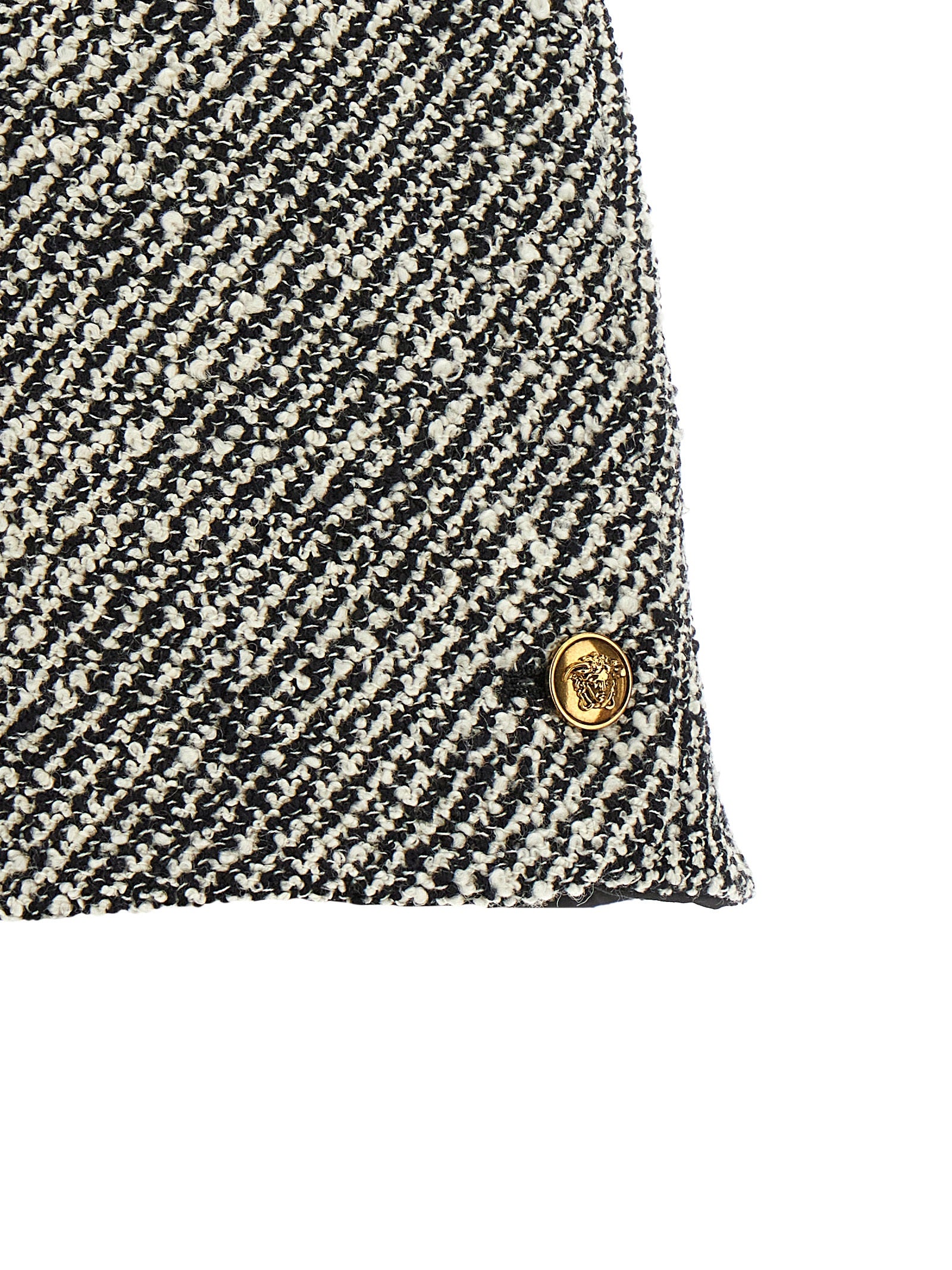 Versace Bicolor Virgin Wool Bermuda Shorts Versace