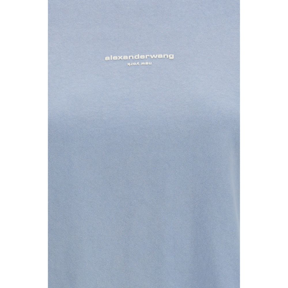 Alexander Wang Blue Cotton T-Shirt Alexander Wang