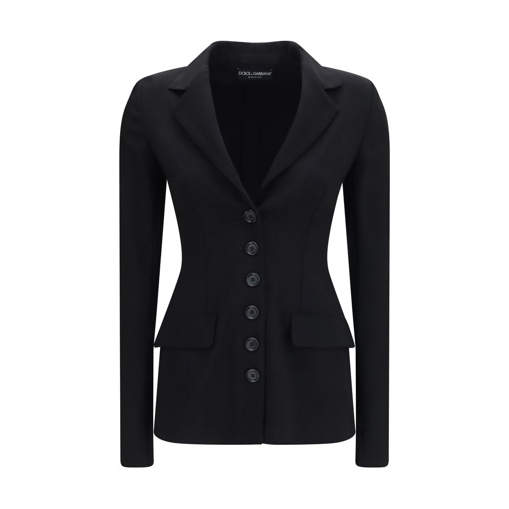 Dolce & Gabbana Black Wool Oves Aries Full-Length Jacket Dolce & Gabbana