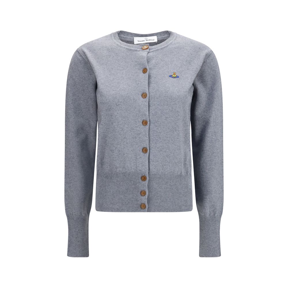 Vivienne Westwood Gray Cotton Cardigan Vivienne Westwood