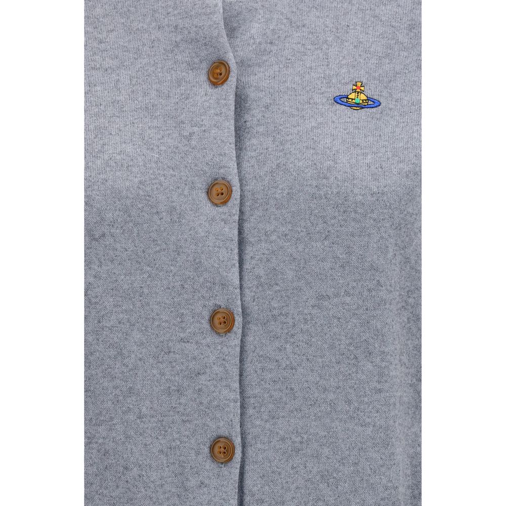 Vivienne Westwood Gray Cotton Cardigan Vivienne Westwood