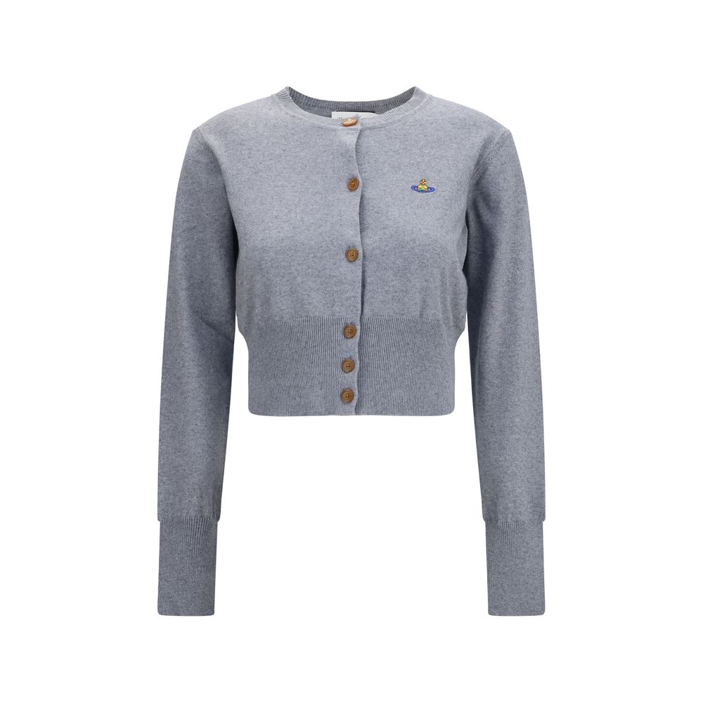 Vivienne Westwood Gray Cotton Cardigan Vivienne Westwood