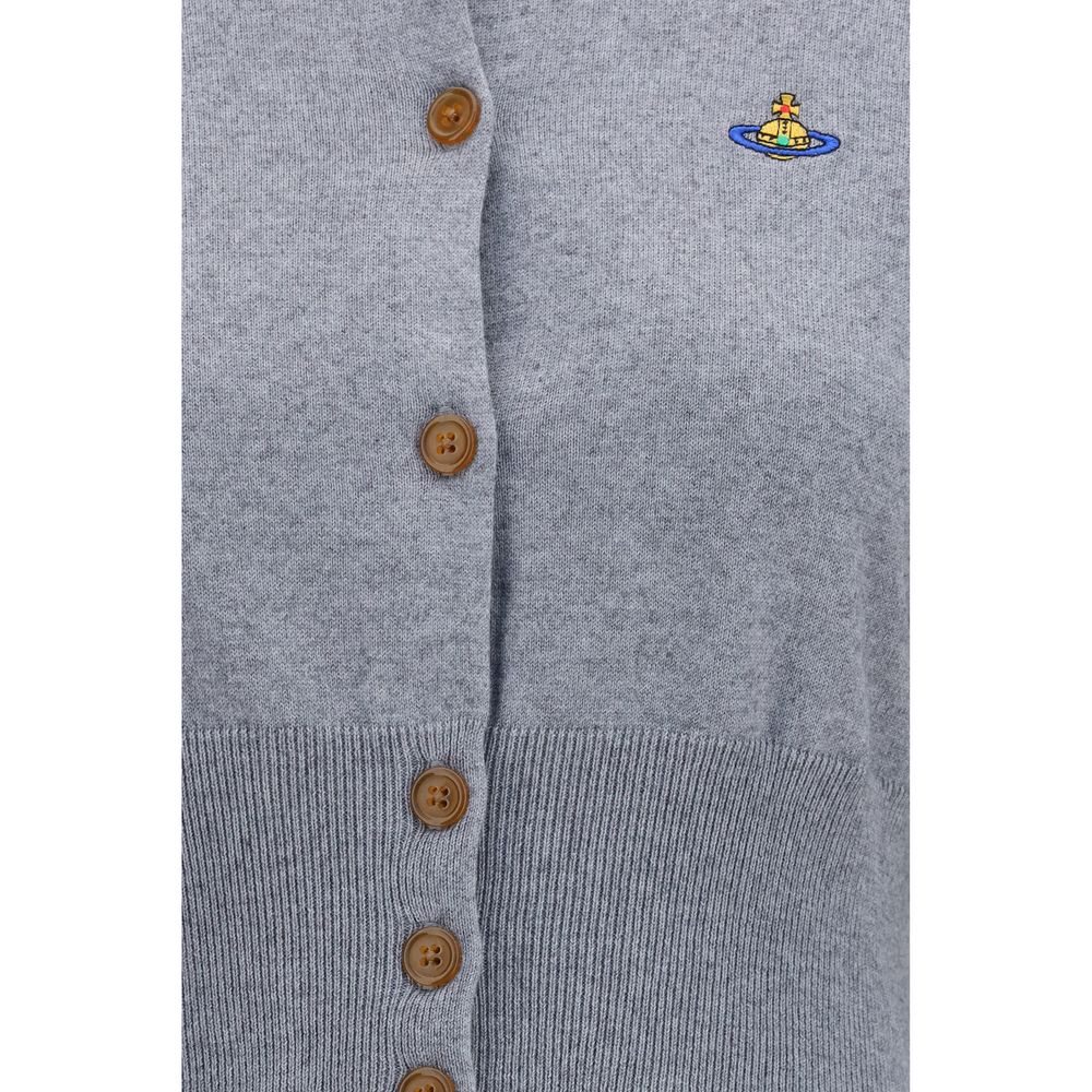 Vivienne Westwood Gray Cotton Cardigan Vivienne Westwood