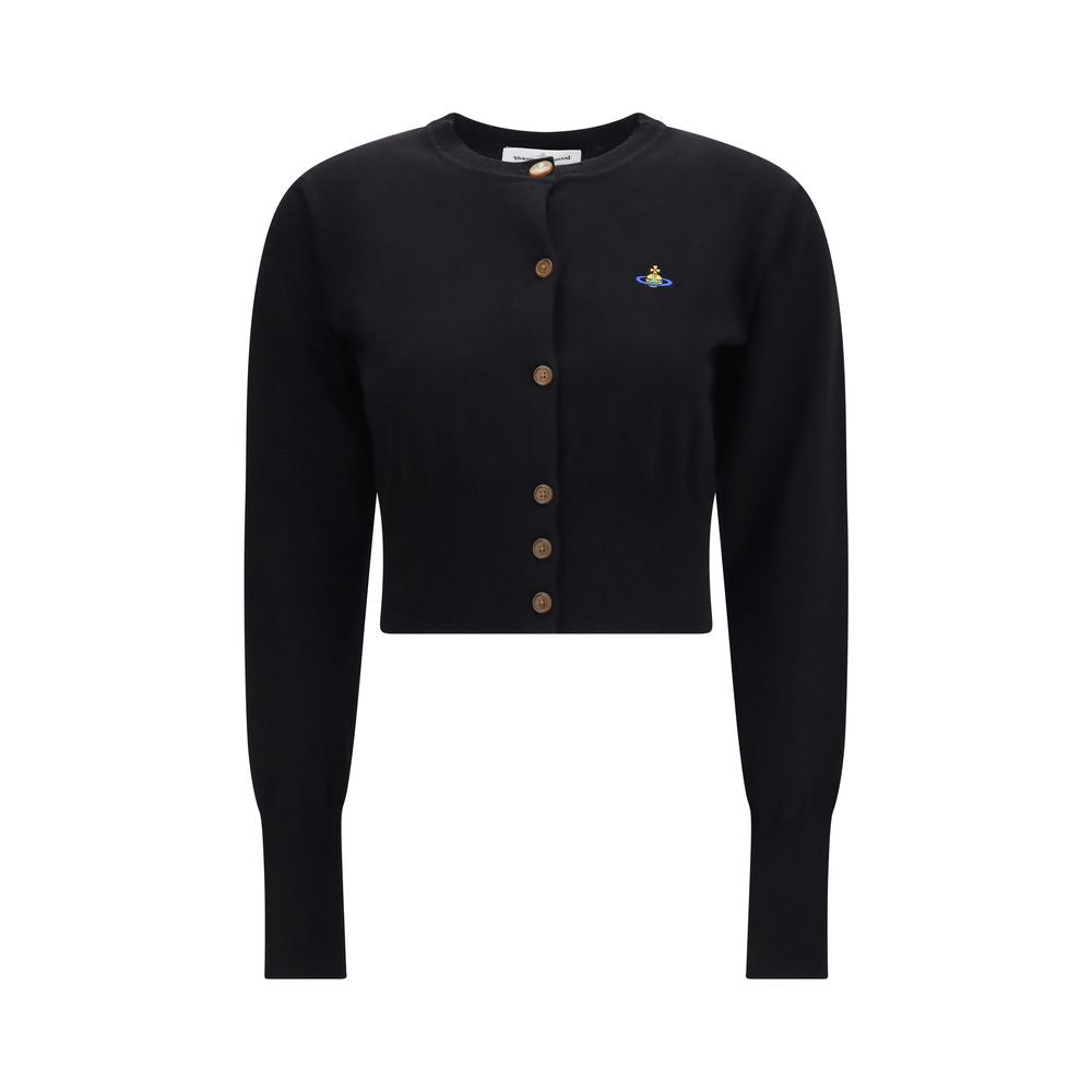 Vivienne Westwood Black Cotton Cardigan Vivienne Westwood