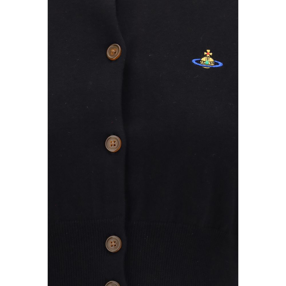 Vivienne Westwood Black Cotton Cardigan Vivienne Westwood