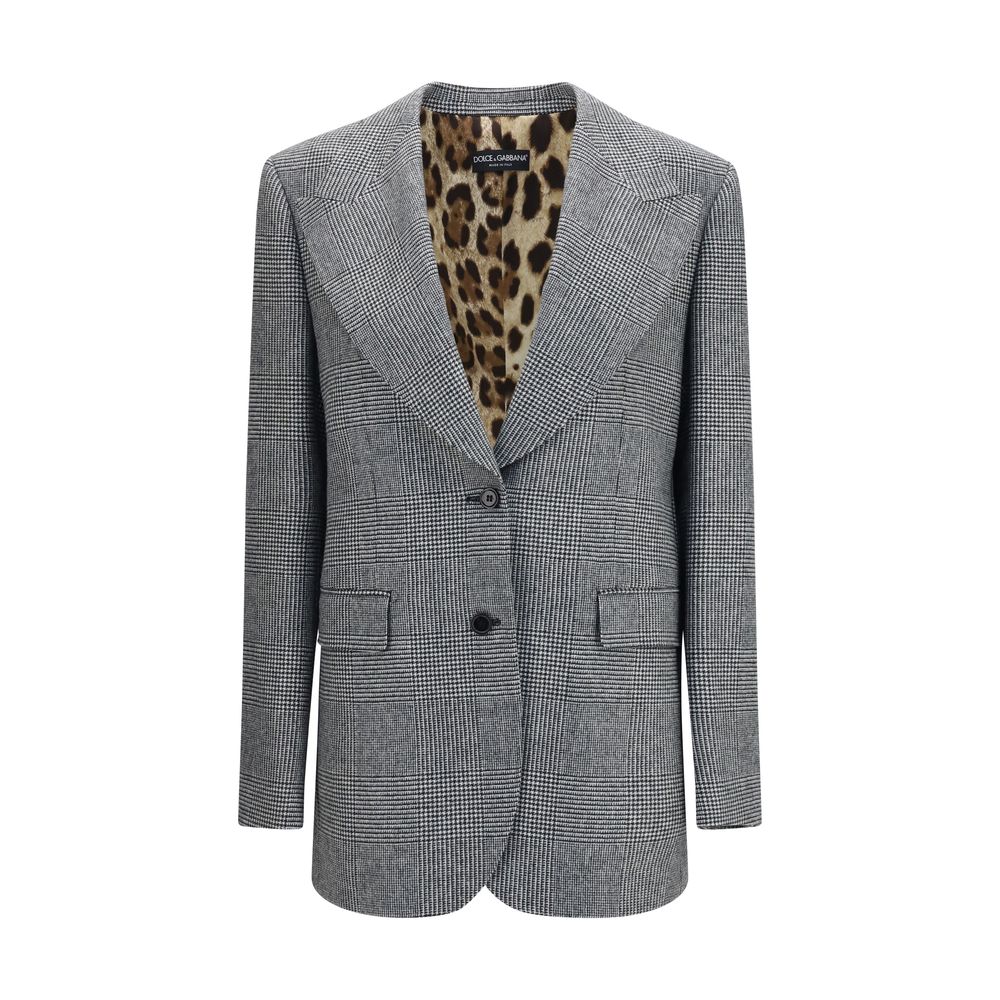 Dolce & Gabbana Gray Wool Oves Aries Blazer Dolce & Gabbana