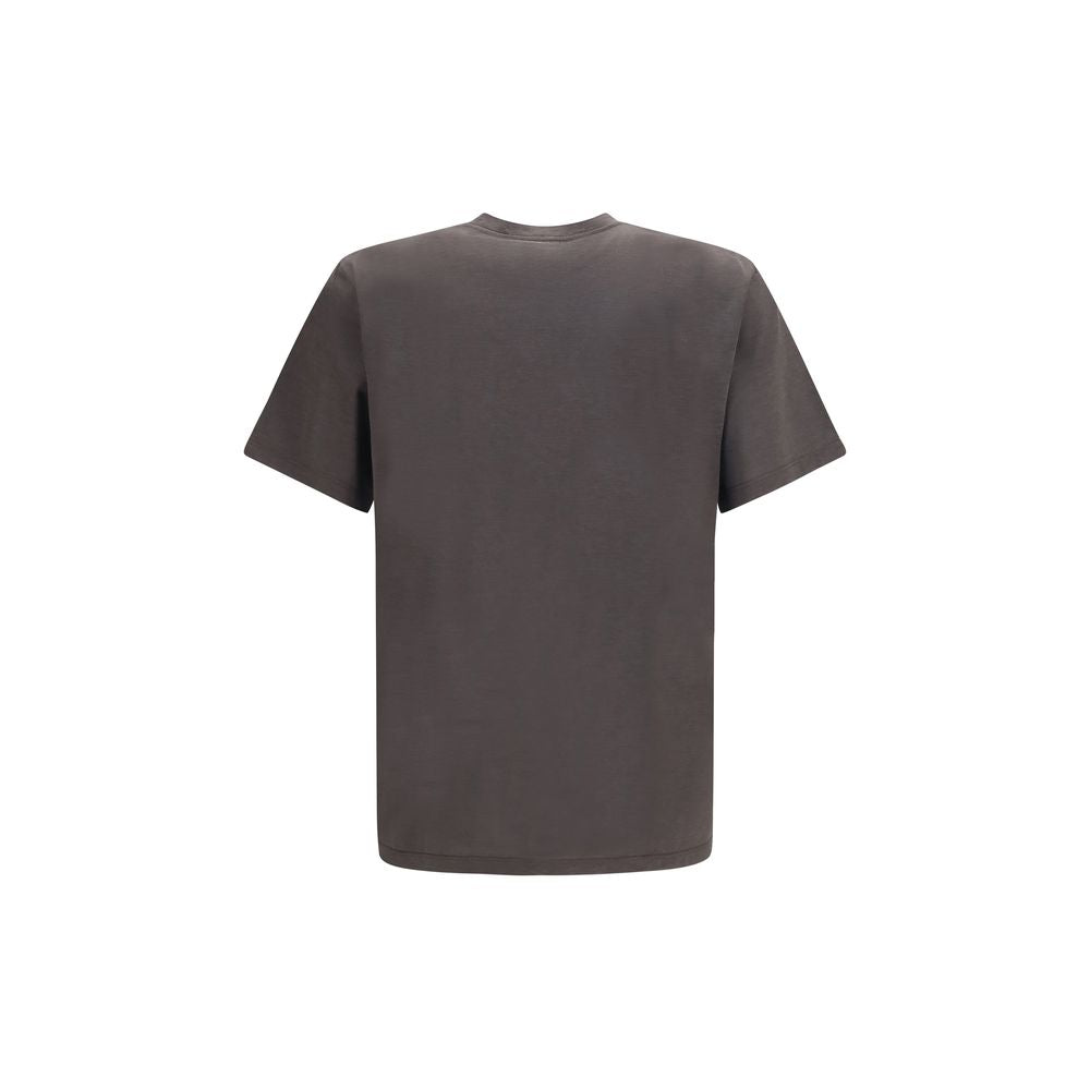 Saint Laurent Brown Silk T-Shirt Saint Laurent