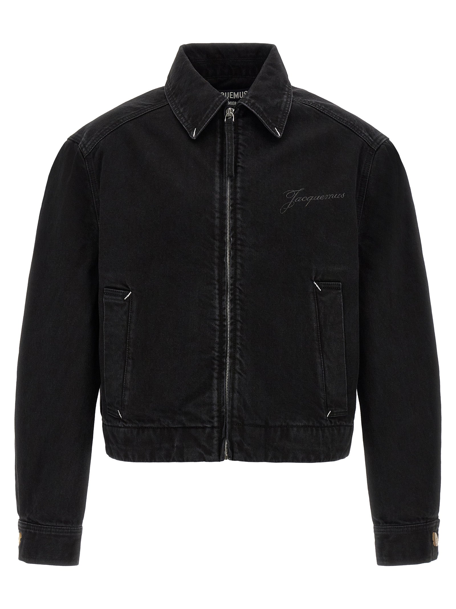 Jacquemus Black Cotton Denim Jacket Jacquemus