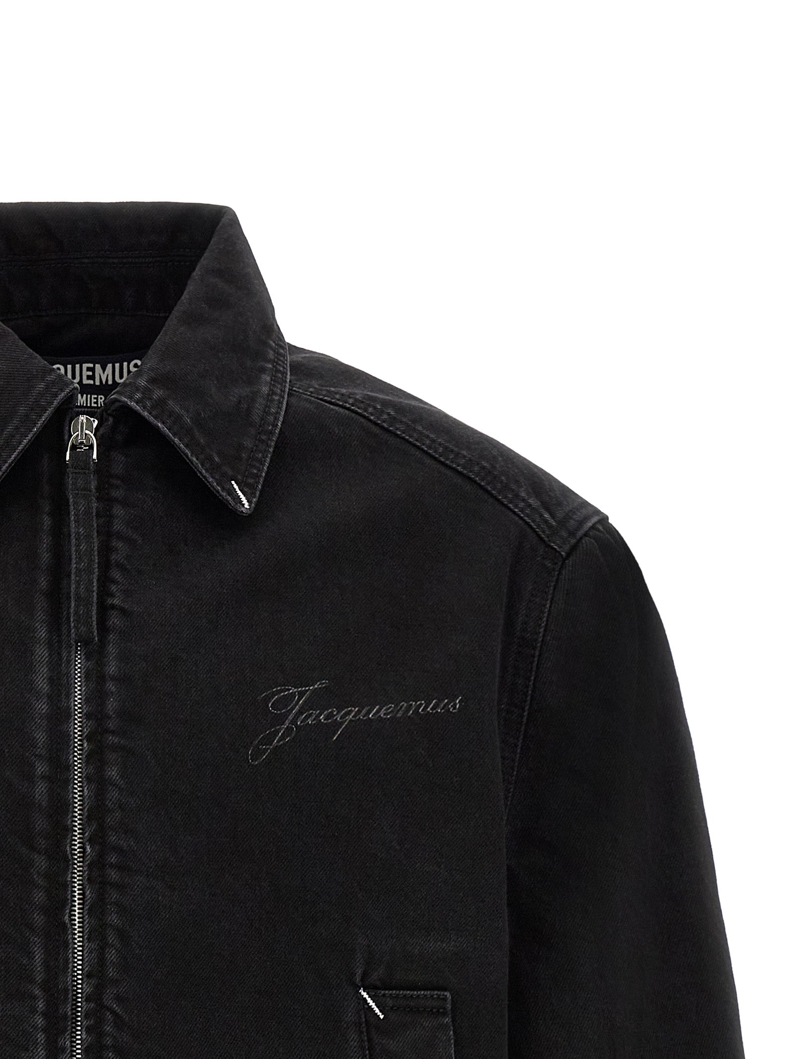 Jacquemus Black Cotton Denim Jacket Jacquemus