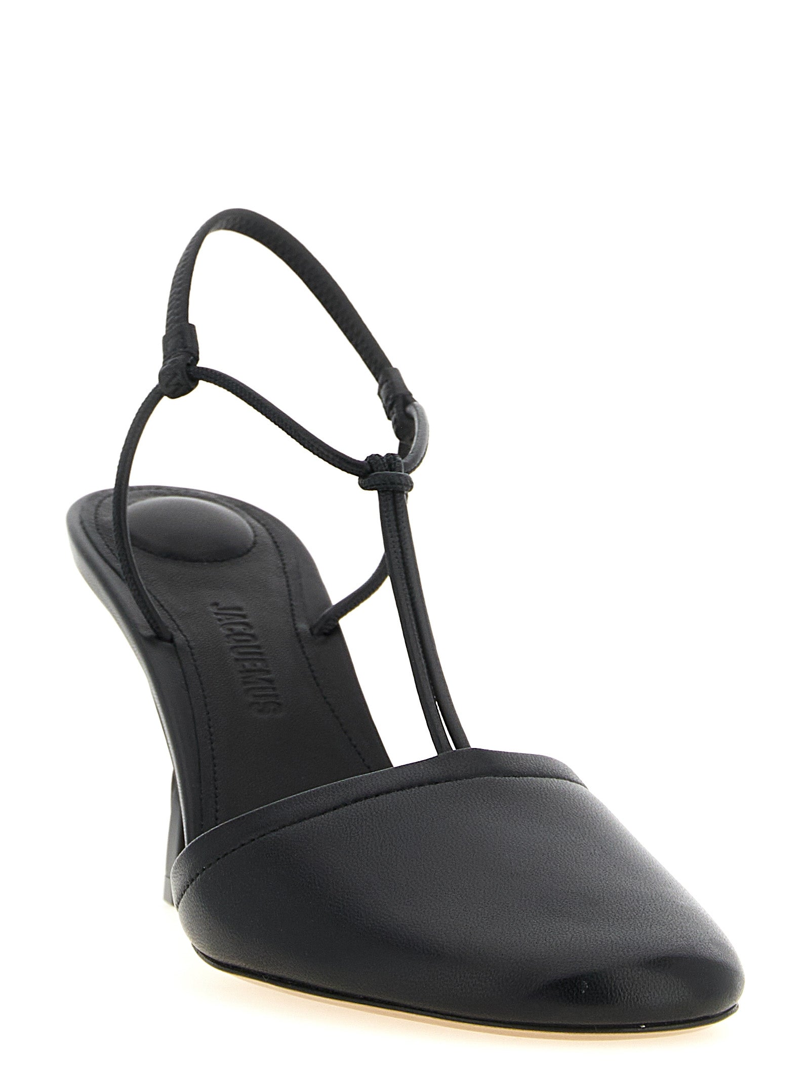 Jacquemus Black Lamb Leather High Heel Pumps Jacquemus