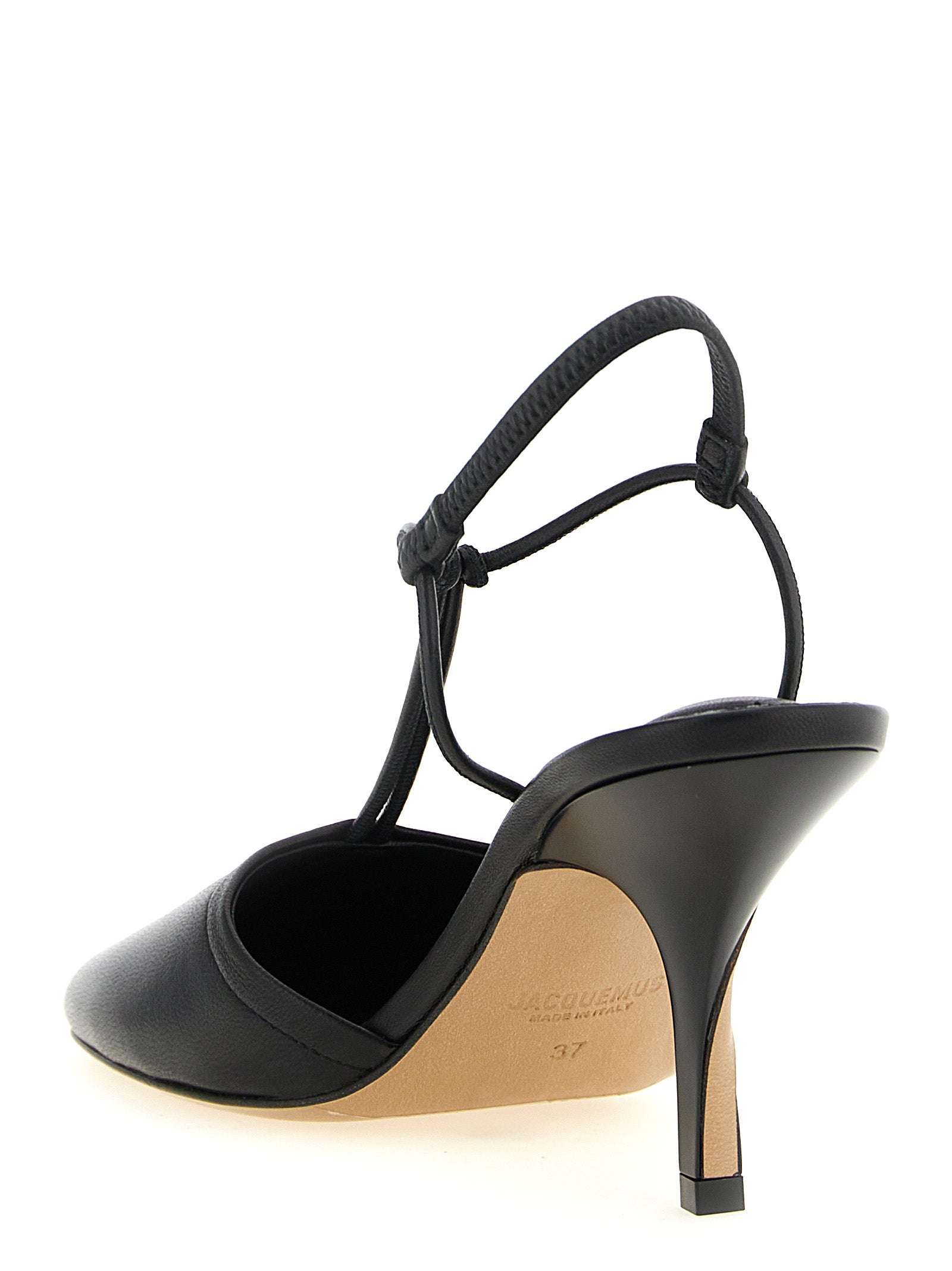 Jacquemus Black Lamb Leather High Heel Pumps Jacquemus