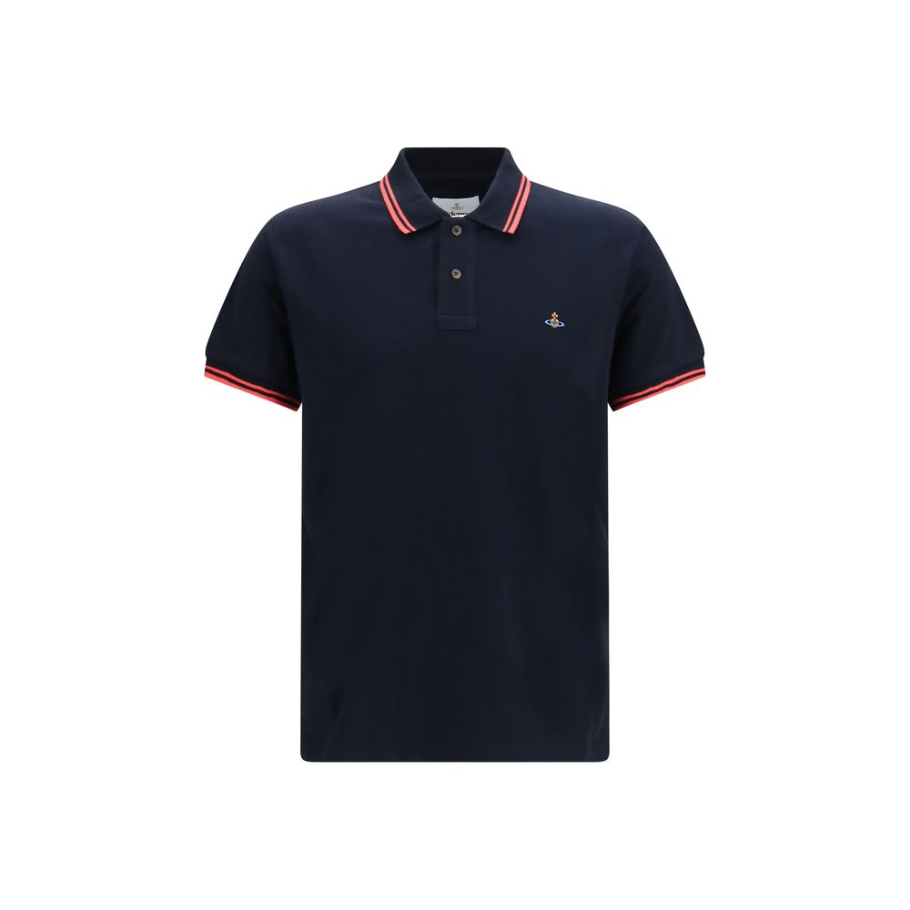 Vivienne Westwood Blue Cotton Polo Shirt Vivienne Westwood