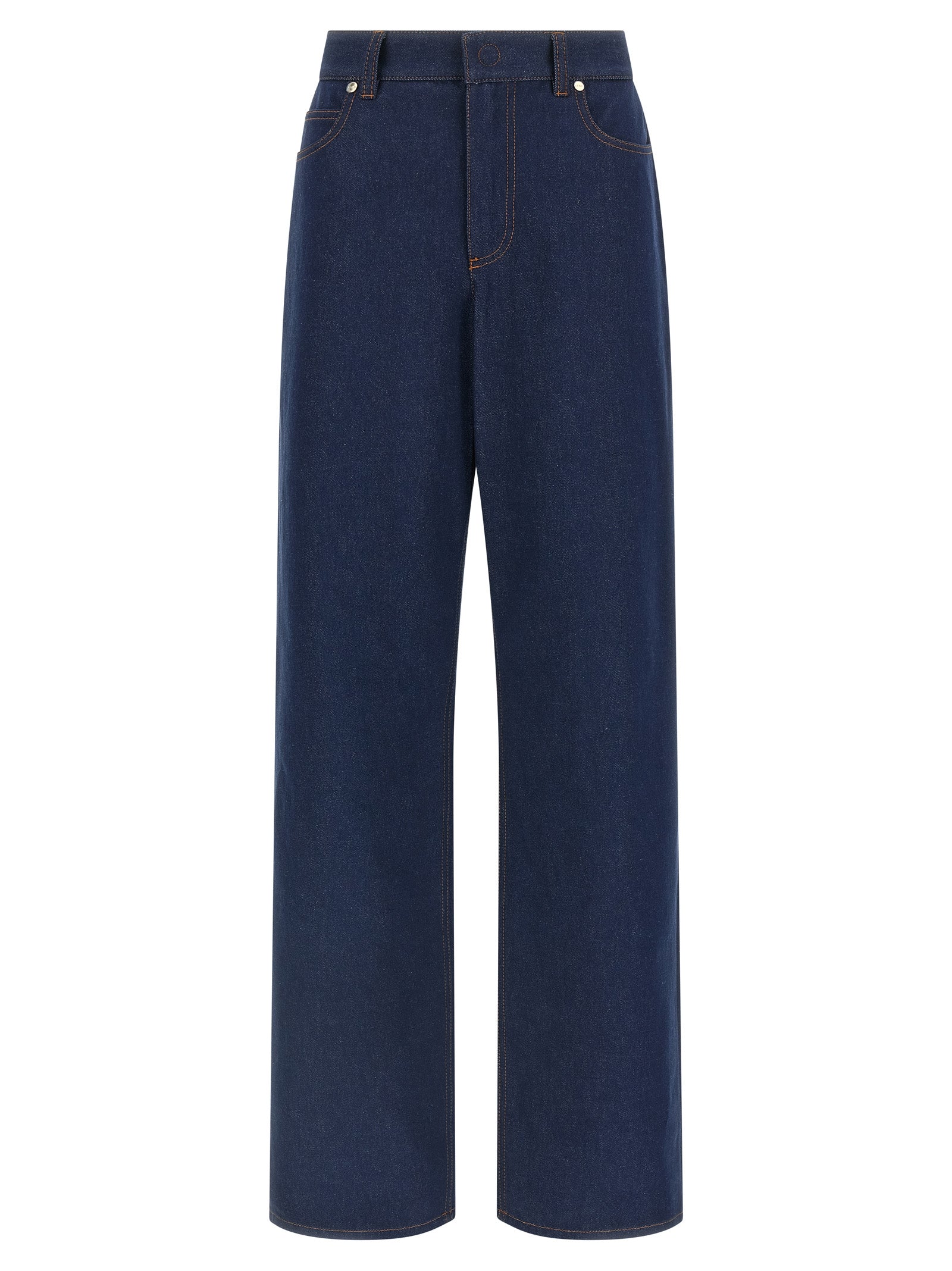 Fendi Blue Cotton Jeans Denim Fendi