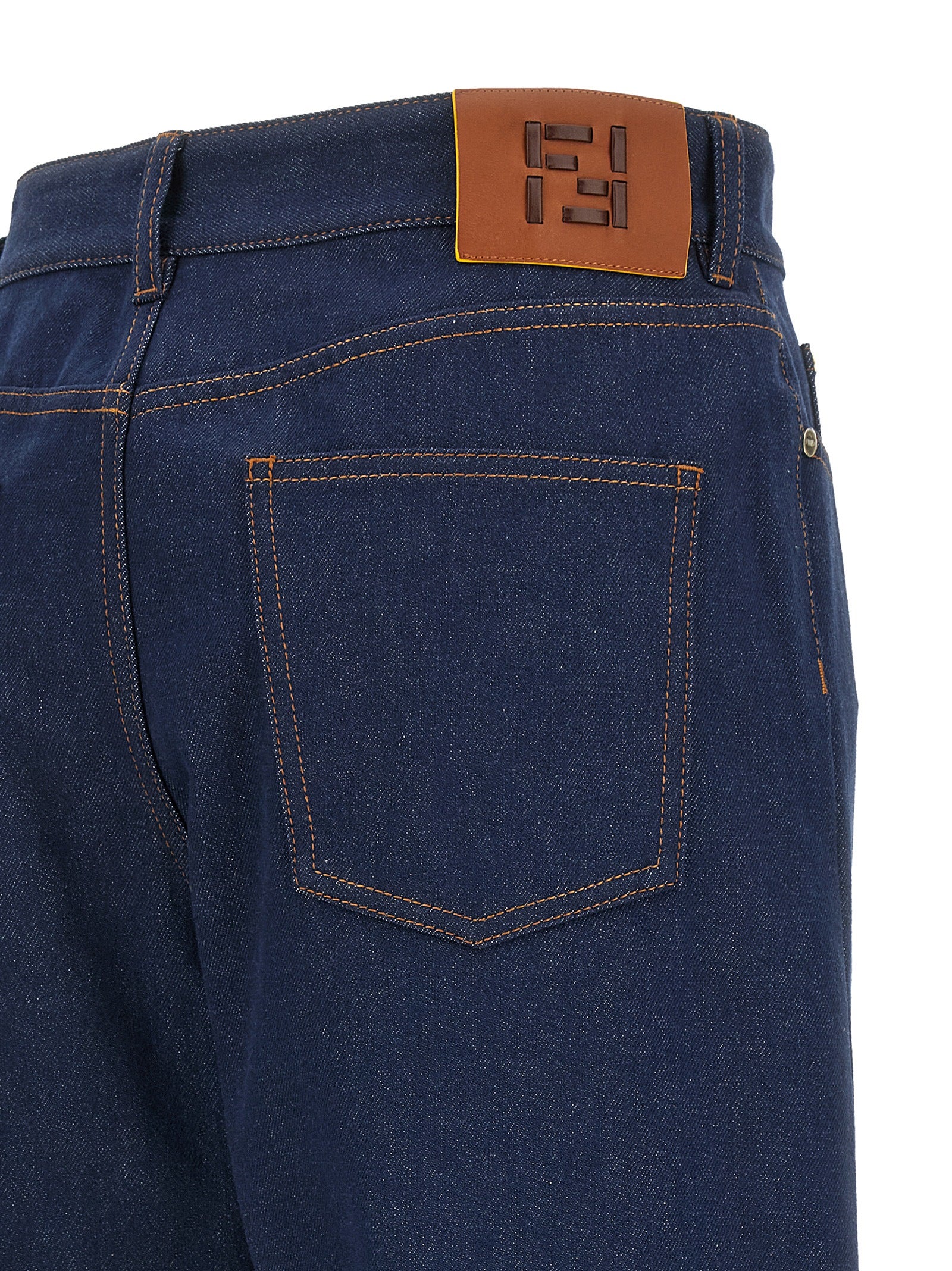 Fendi Blue Cotton Jeans Denim Fendi