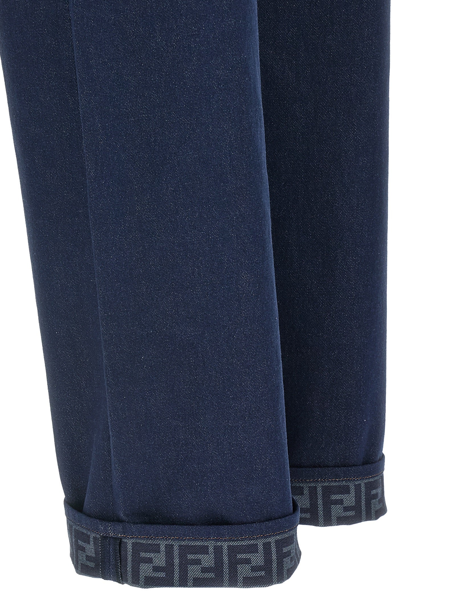 Fendi Blue Cotton Jeans Denim Fendi