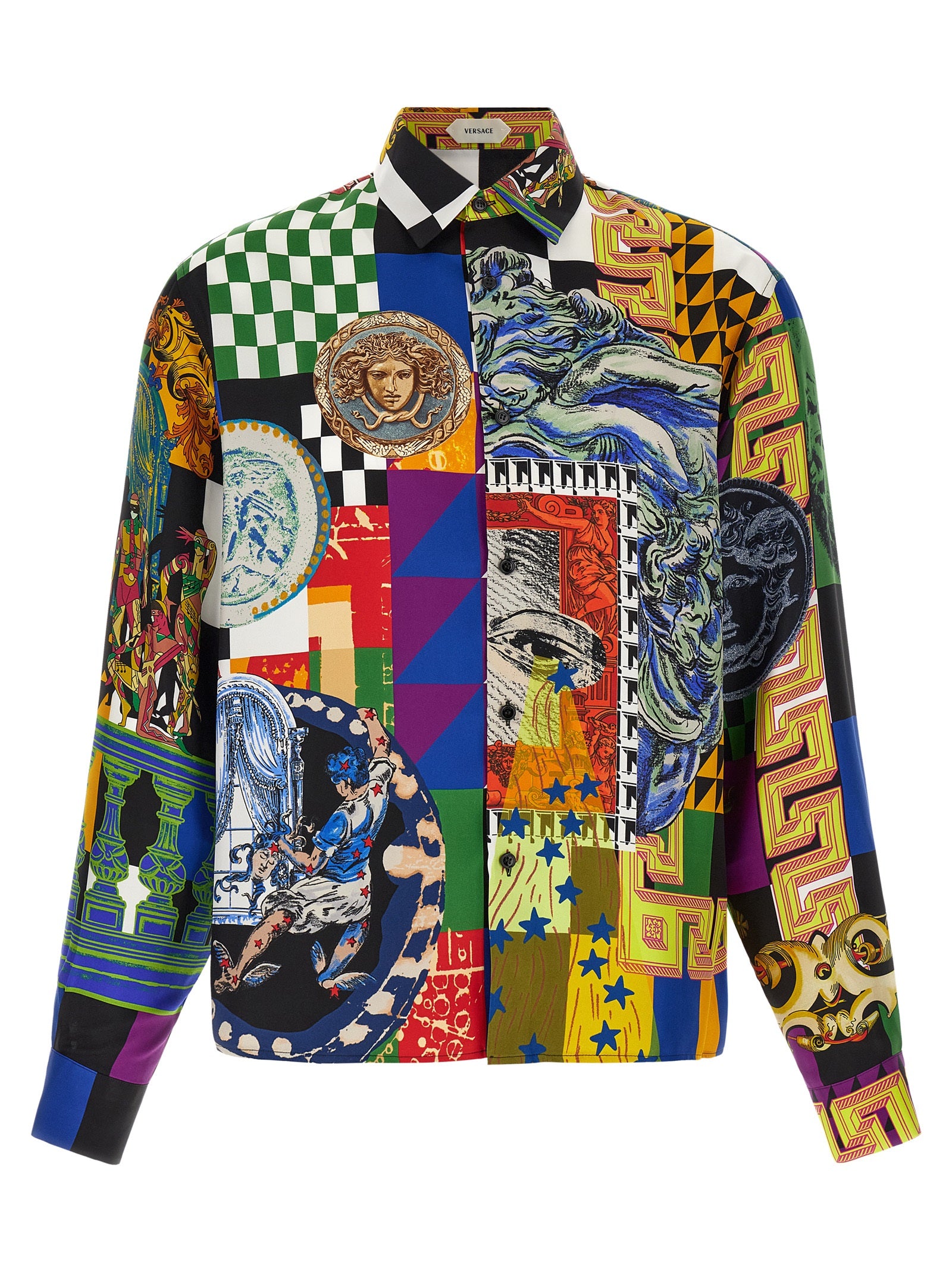 Versace Multicolor Silk Blouse Versace