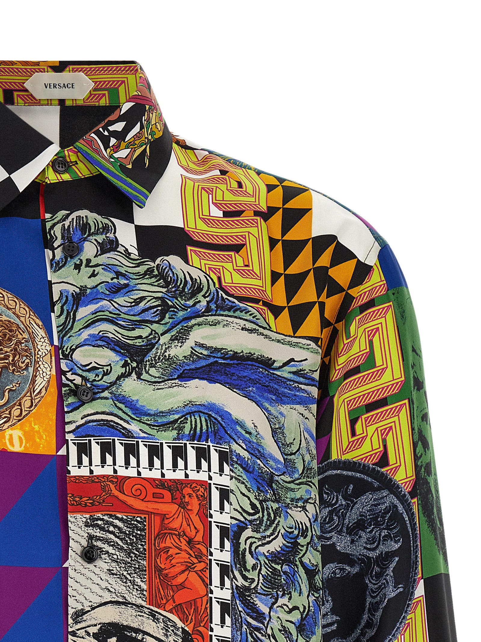Versace Multicolor Silk Blouse Versace