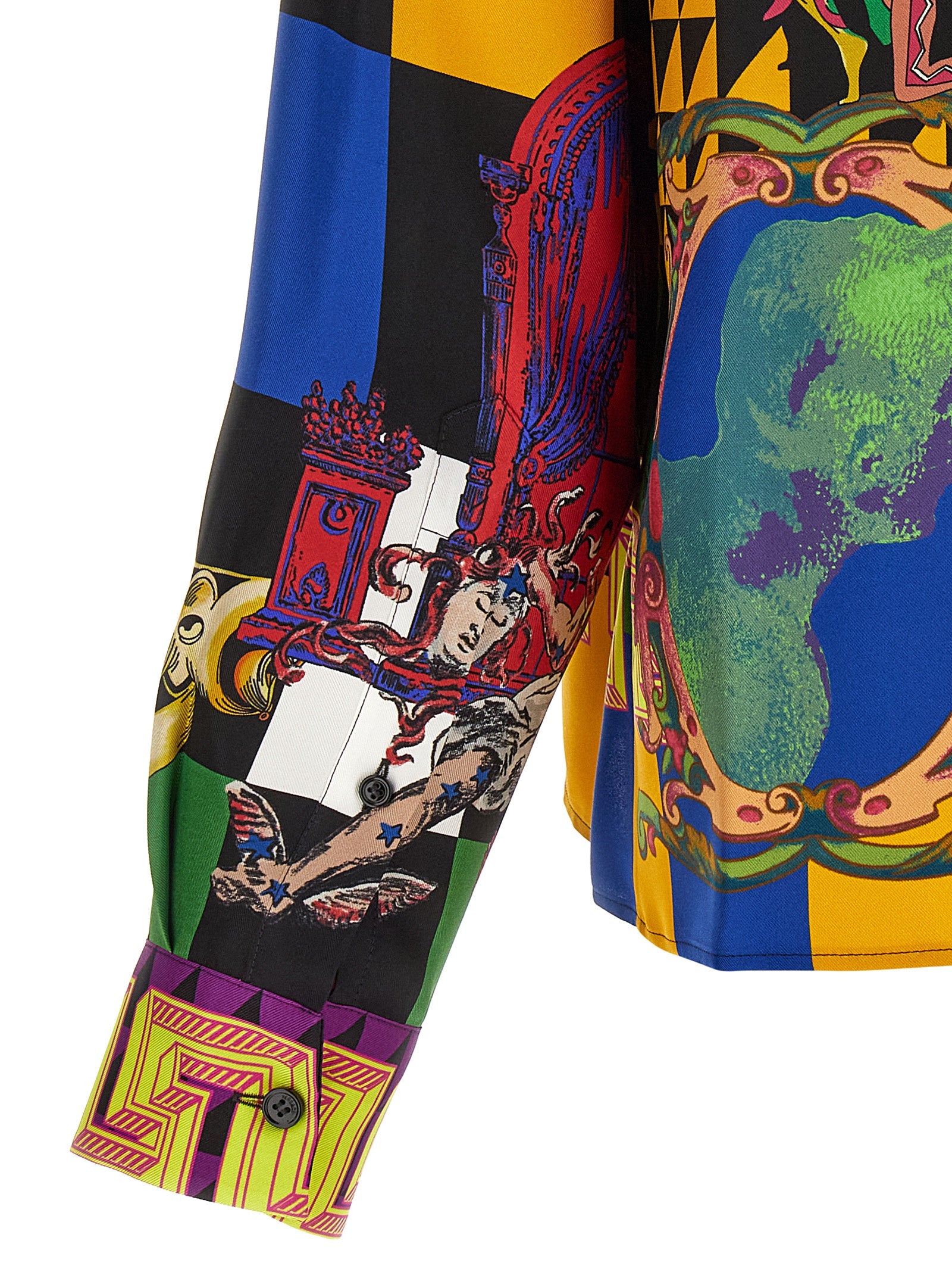 Versace Multicolor Silk Blouse Versace