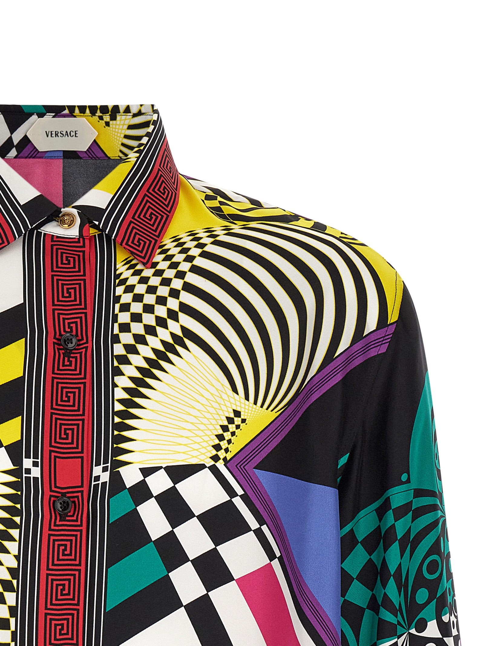 Versace Multicolor Silk Blouse Versace