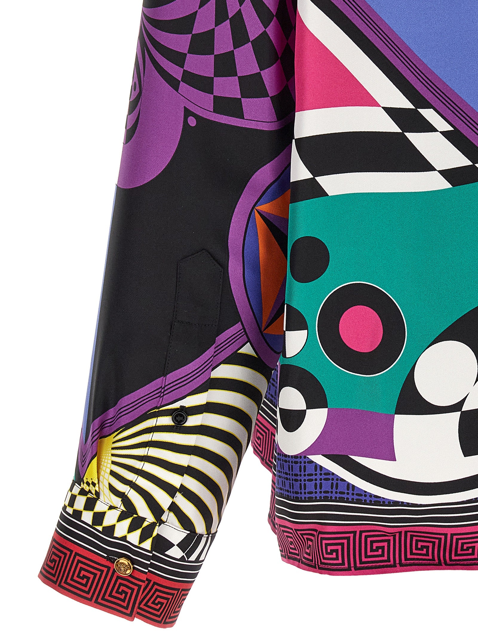 Versace Multicolor Silk Blouse Versace