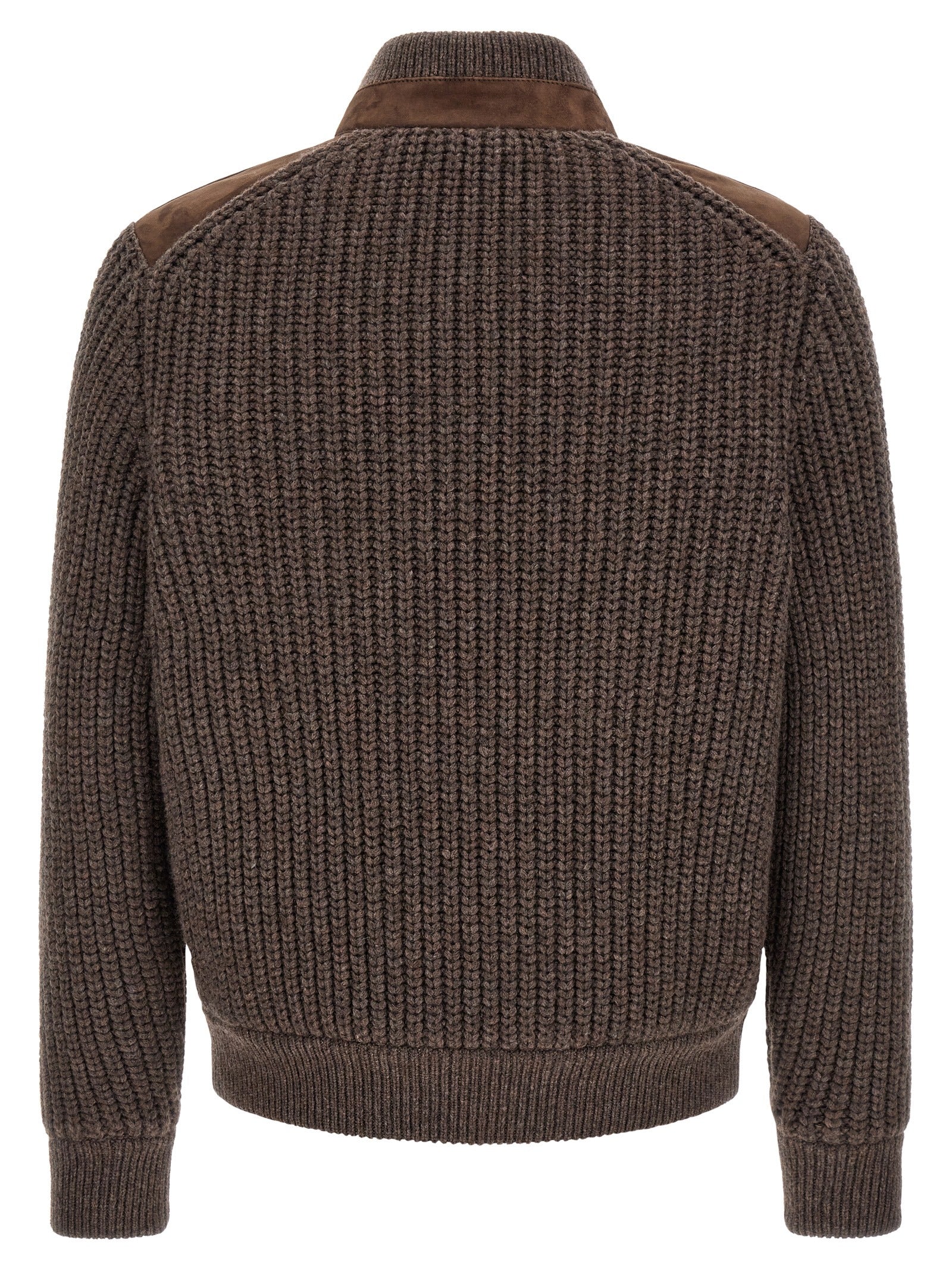 Brunello Cucinelli Brown Lamb Leather Leather Jacket Brunello Cucinelli