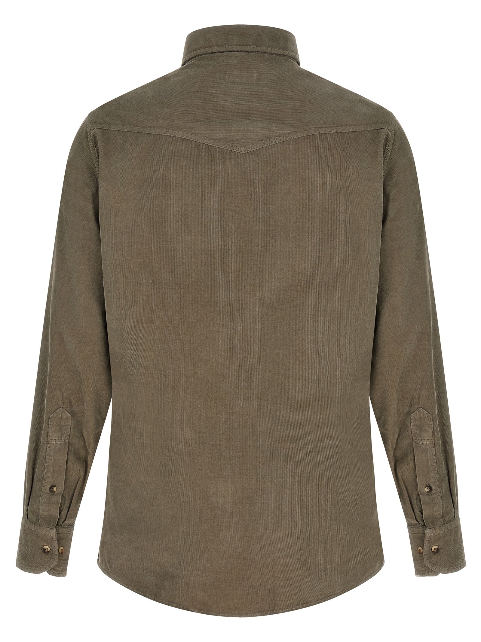 Brunello Cucinelli Bicolor Cotton Blouse Brunello Cucinelli