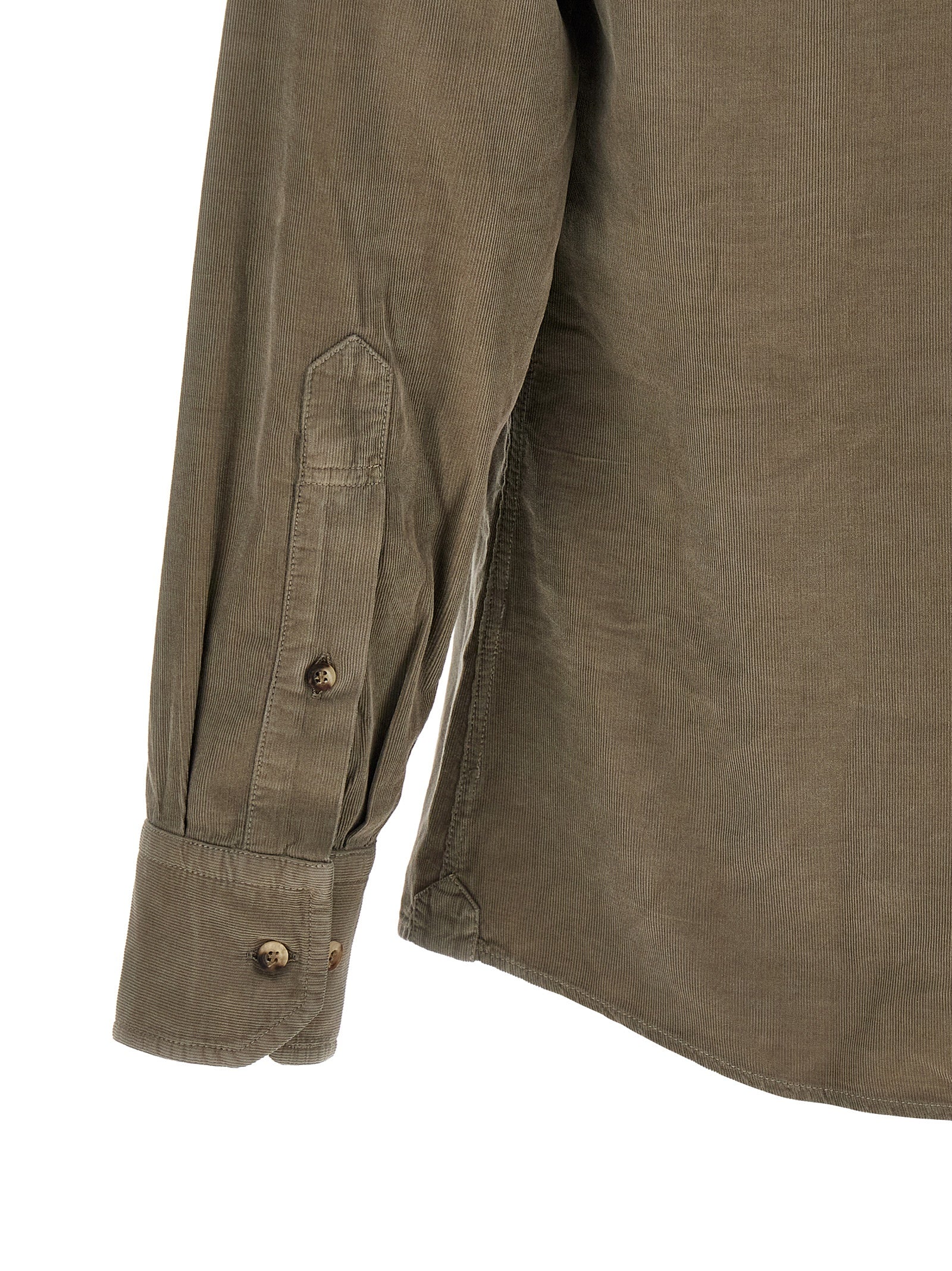 Brunello Cucinelli Bicolor Cotton Blouse Brunello Cucinelli