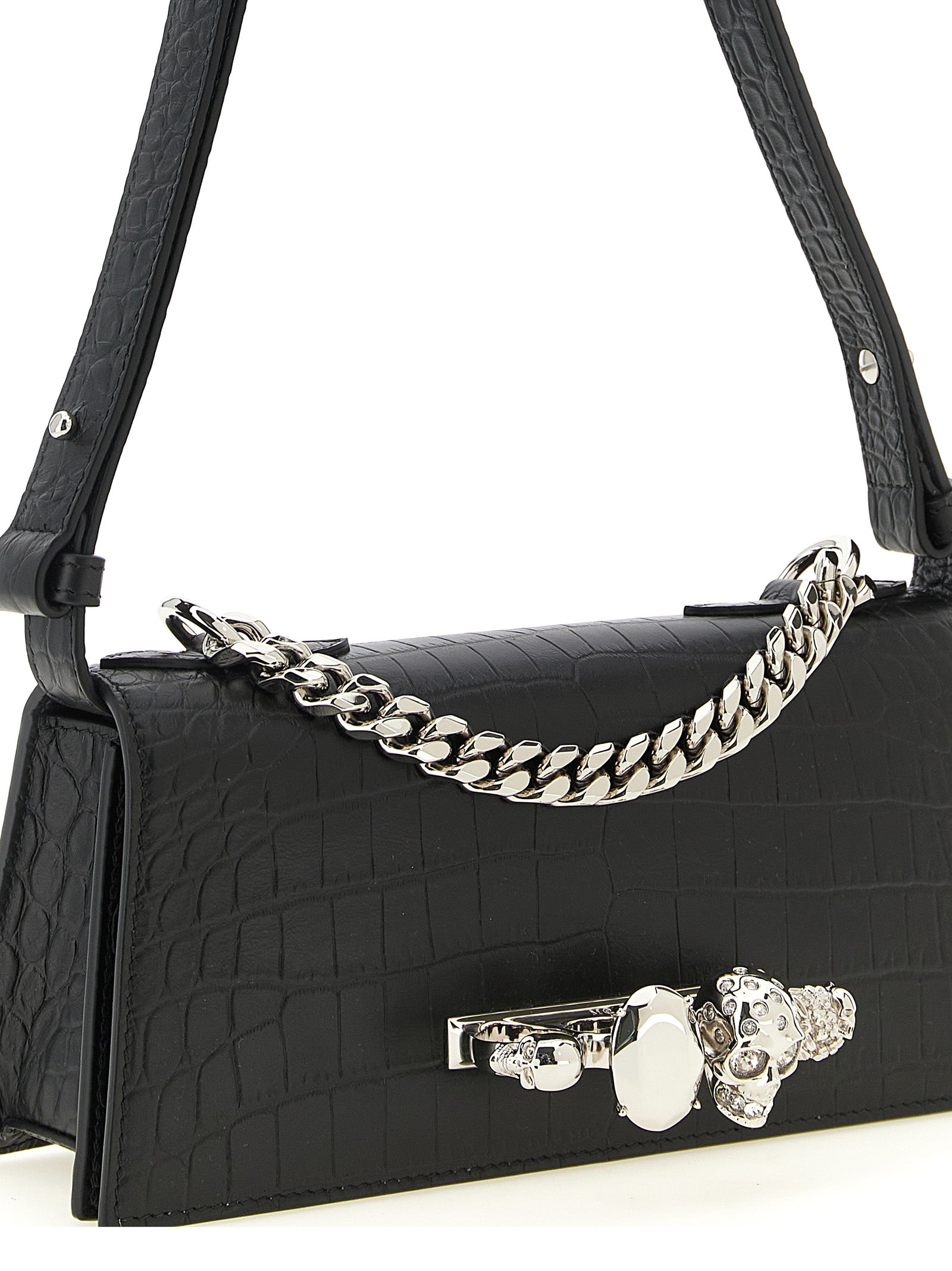 Alexander McQueen Black Calfskin Shoulder Bag Alexander McQueen