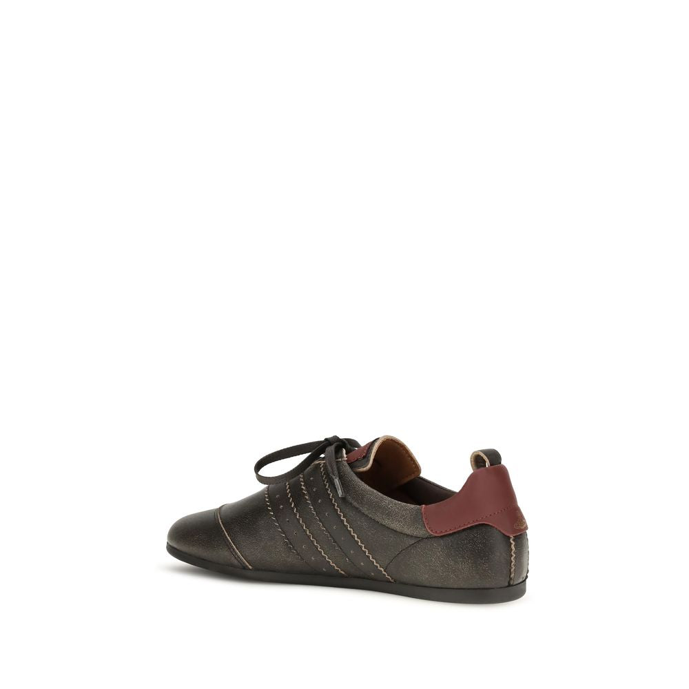 Vivienne Westwood Black Calf Leather Bos Taurus Sneakers Vivienne Westwood