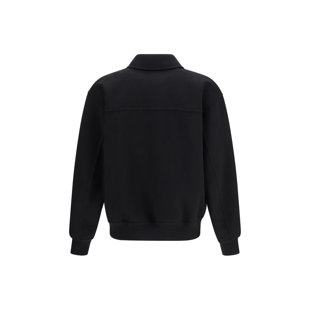 Ferragamo Black Wool Oves Aries Biker Jacket Ferragamo
