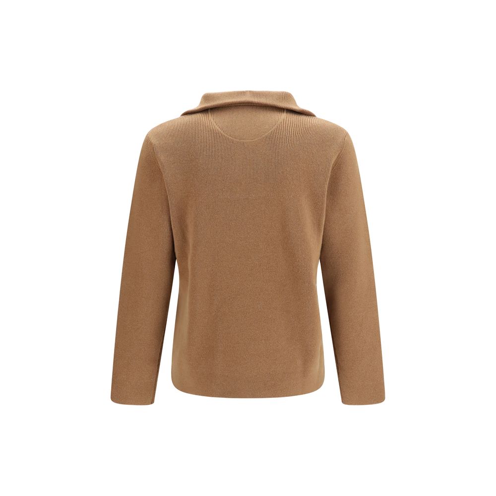 Valentino Garavani Brown Wool Oves Aries Sweatshirt Valentino Garavani