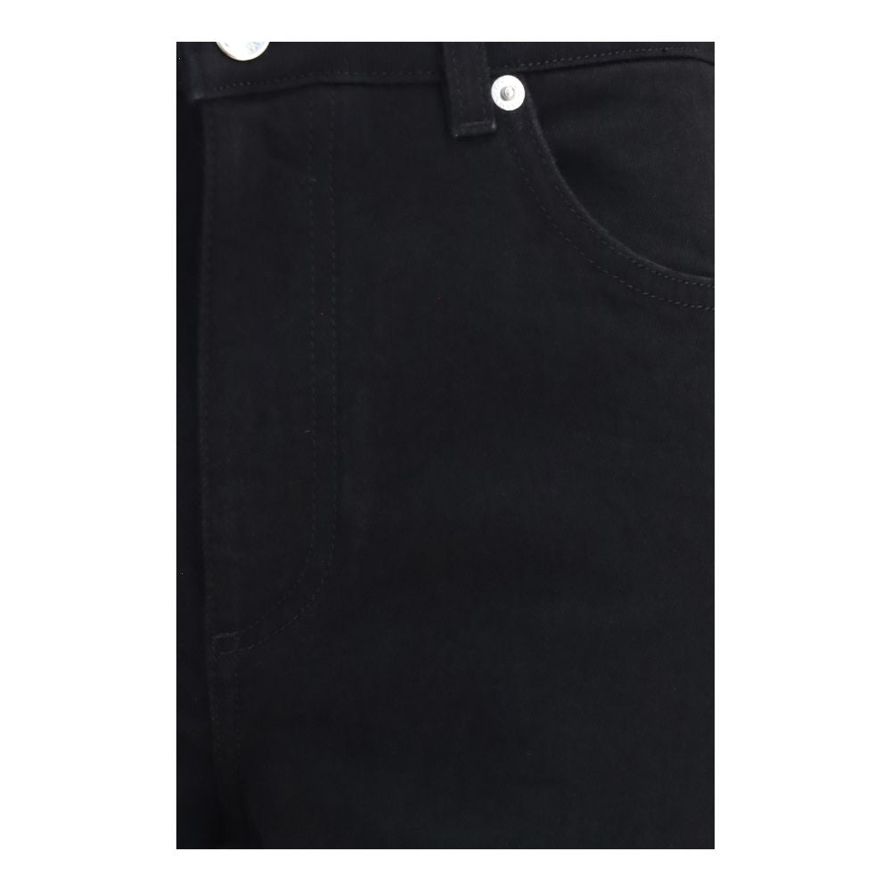 Dolce & Gabbana Black Cotton Straight-Leg Jeans Dolce & Gabbana