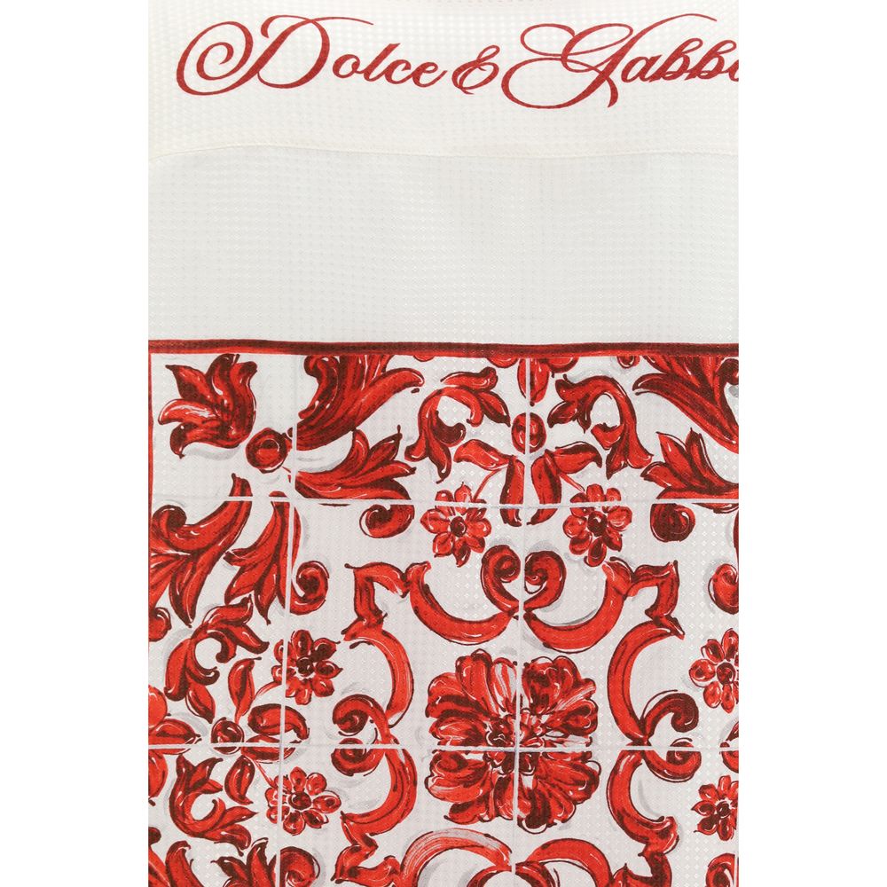Dolce & Gabbana White Silk Pattern Shirt Dolce & Gabbana