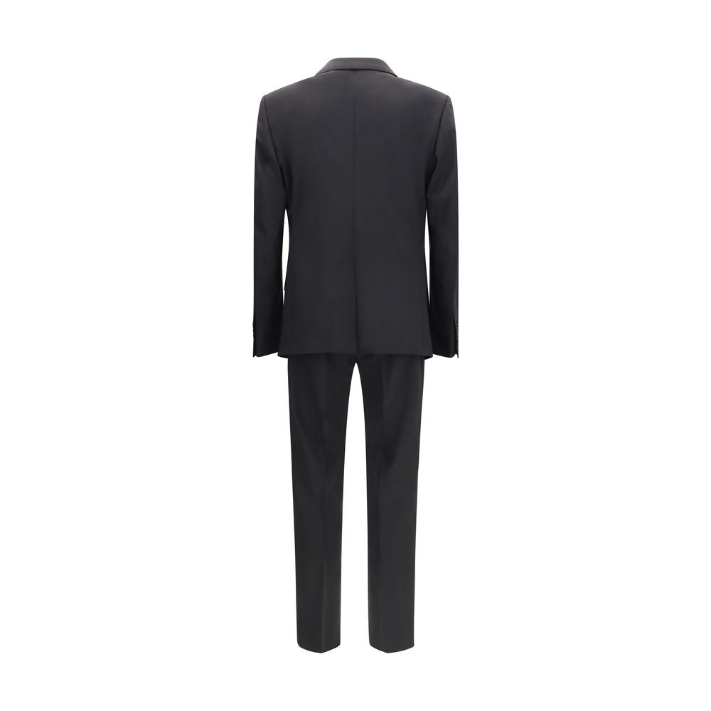 Dolce & Gabbana Black Wool Oves Aries Two-Piece Suit Dolce & Gabbana
