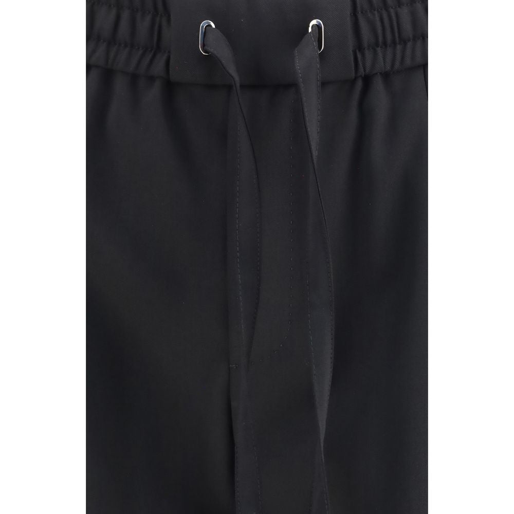 Dolce & Gabbana Black Wool Oves Aries Joggers (Workout Pants) Dolce & Gabbana