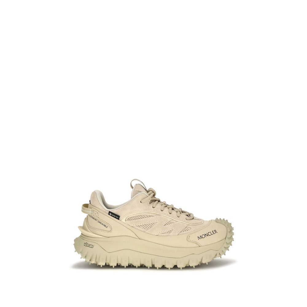 Moncler Beige Calf Leather Bos Taurus Athletic Sneakers Moncler