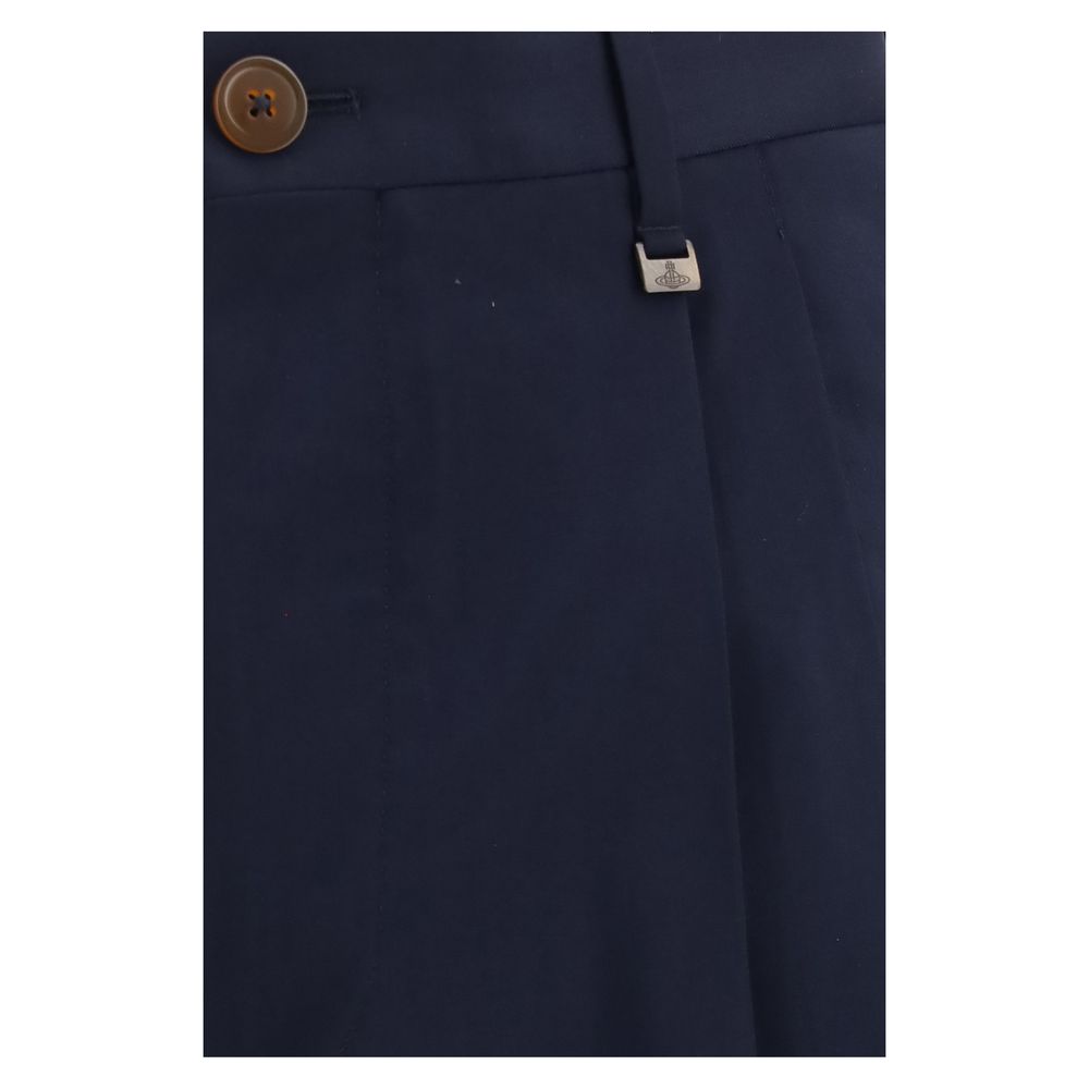 Vivienne Westwood Blue Wool Oves Aries Dress Pants Vivienne Westwood