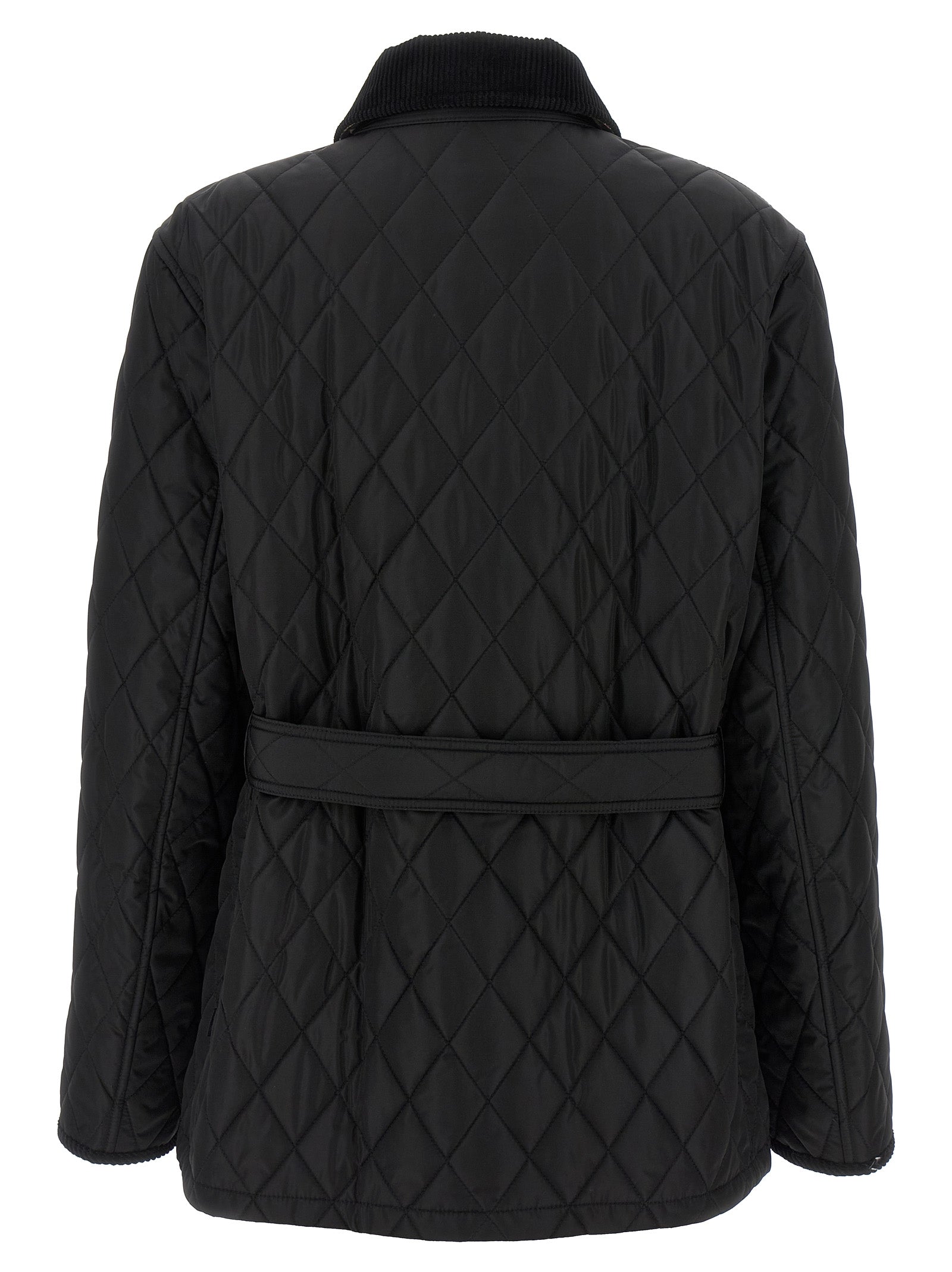 Burberry Black Polyamide Full-Length Jacket Burberry