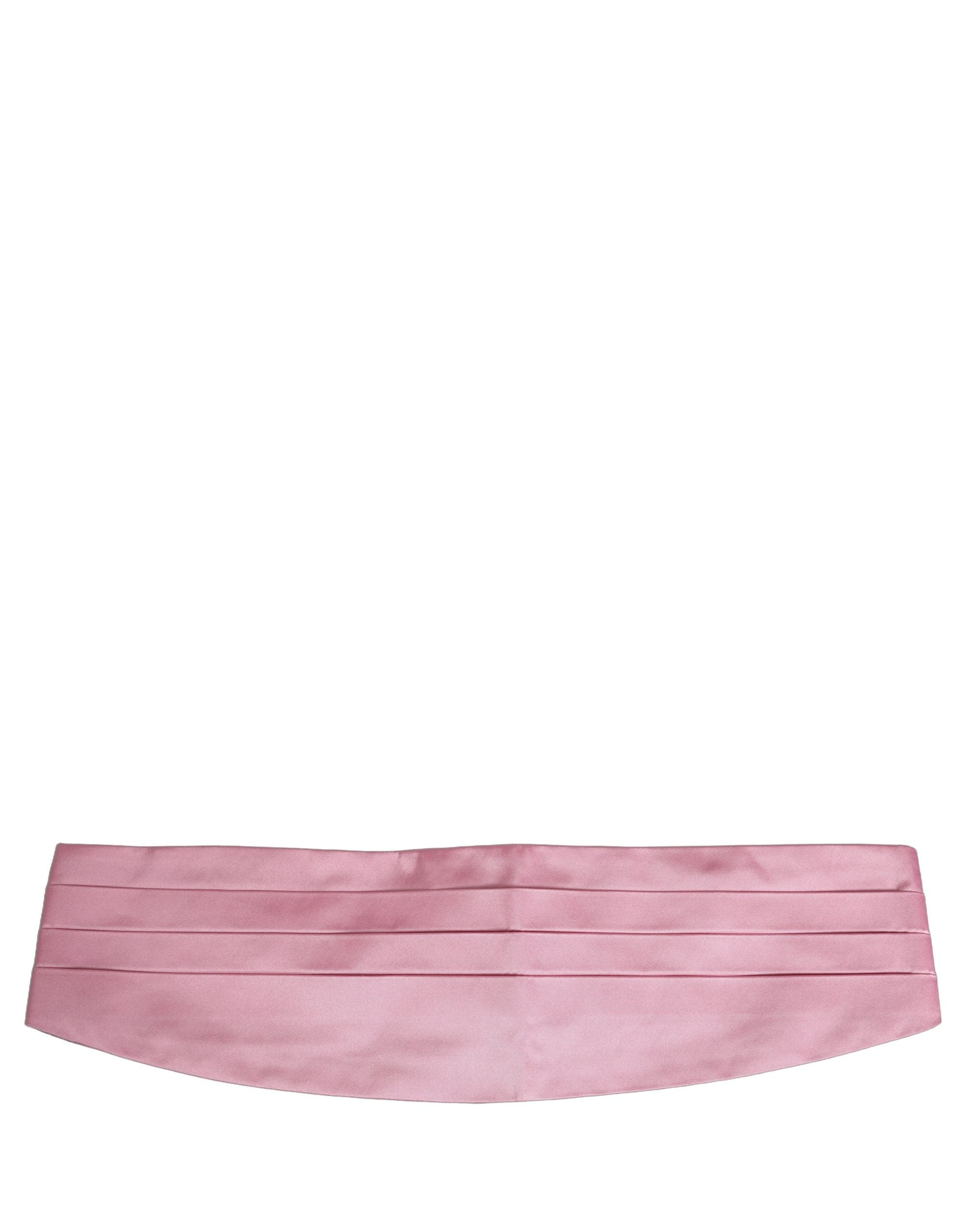 Dolce & Gabbana Pink Men 100% Silk Belt Waist Cummerbund Dolce & Gabbana