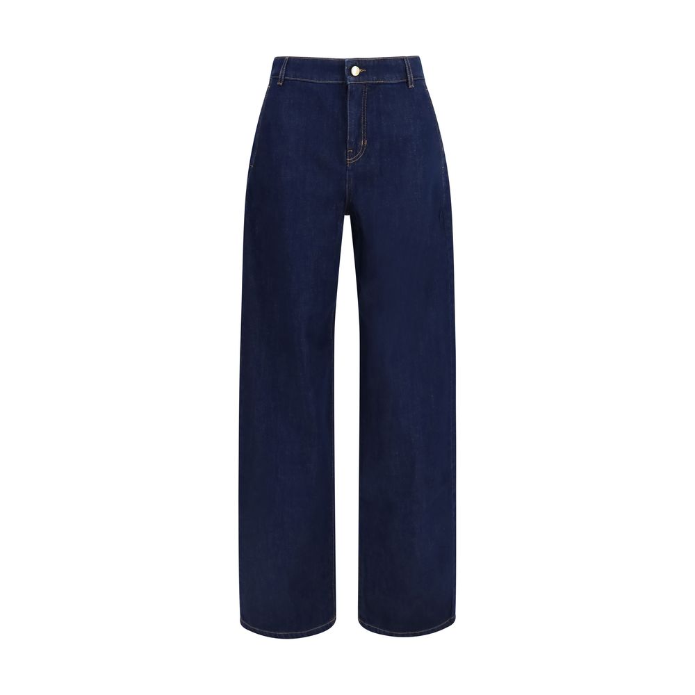 Max Mara Blue Cotton Jeans Denim Max Mara
