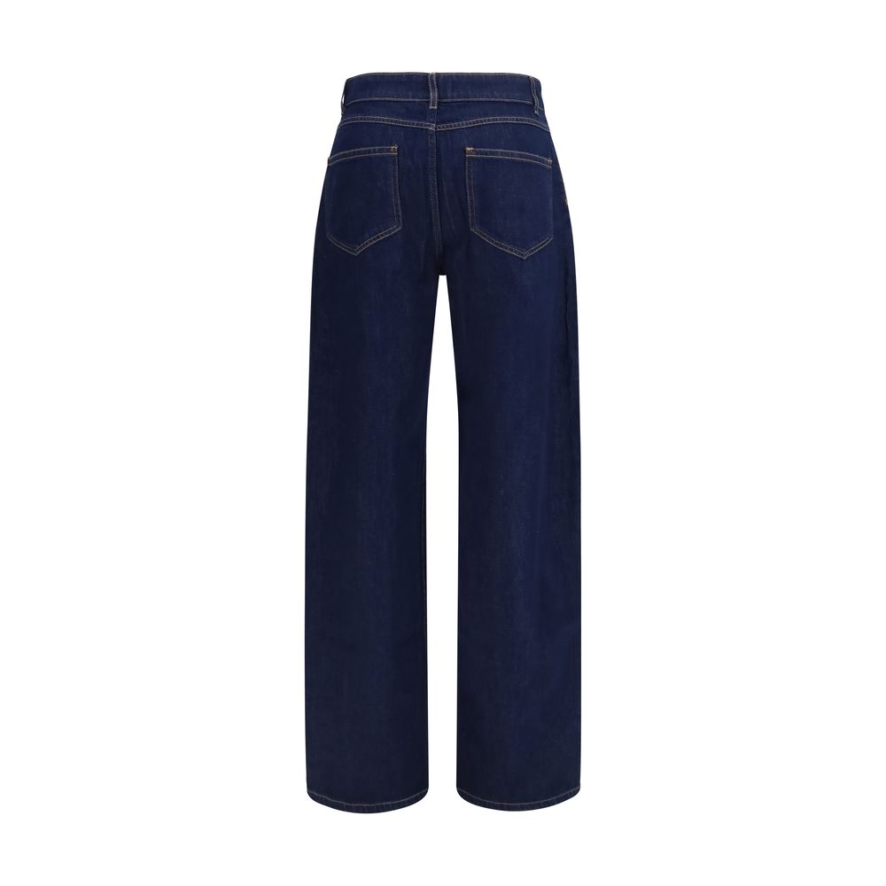 Max Mara Blue Cotton Jeans Denim Max Mara