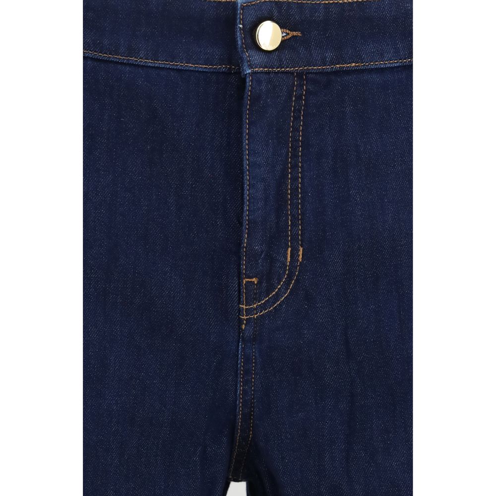 Max Mara Blue Cotton Jeans Denim Max Mara